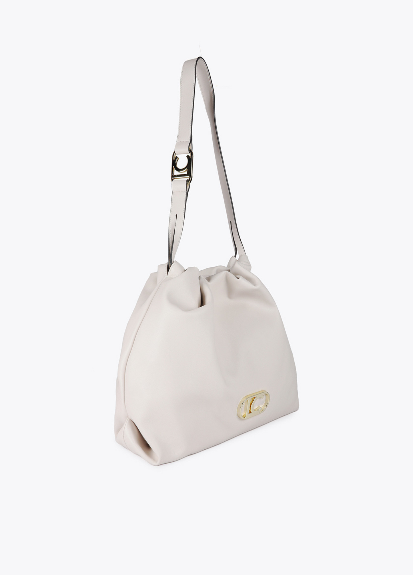 MALA SHOPPER EM ECOPELE COM LOGO OVAL - LOLA CASADEMUNT