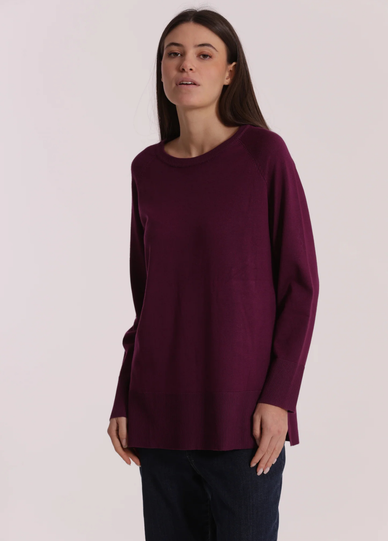 CAMISOLA DE MALHA OVERSIZED COM GOLA REMOVÍVEL - MIMI MUA