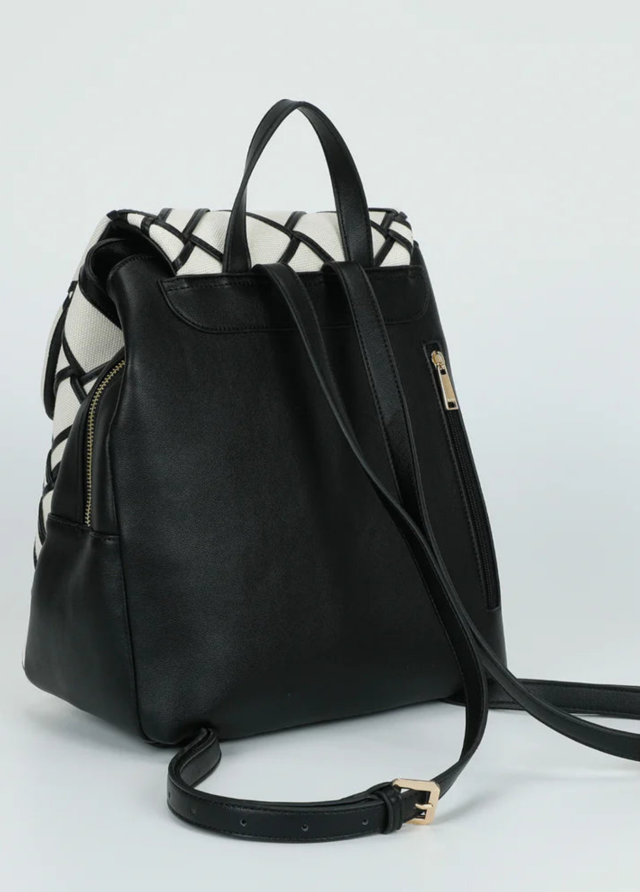 MOCHILA DE LONA COM BORDAS - MIMI MUA