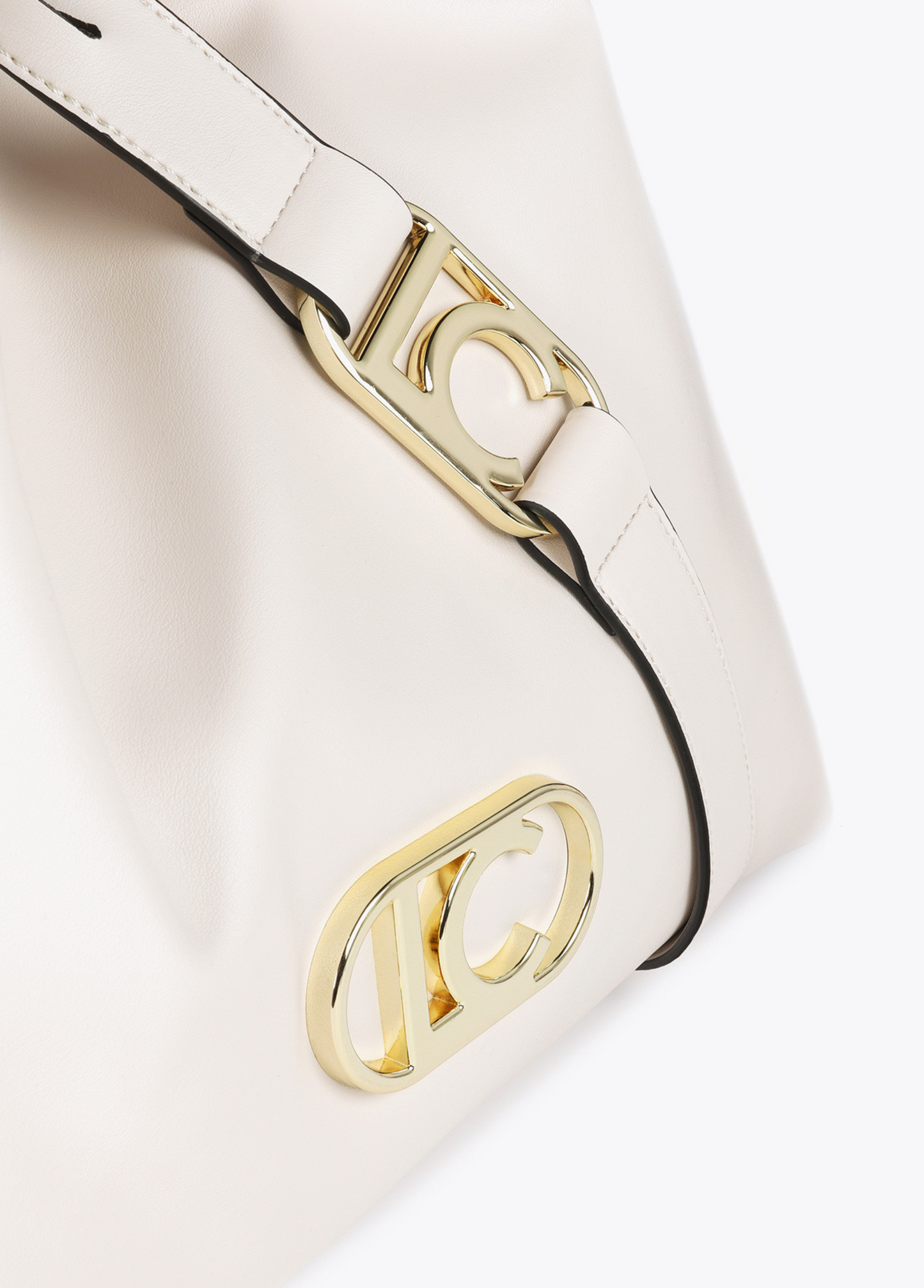 MALA SHOPPER EM ECOPELE COM LOGO OVAL - LOLA CASADEMUNT