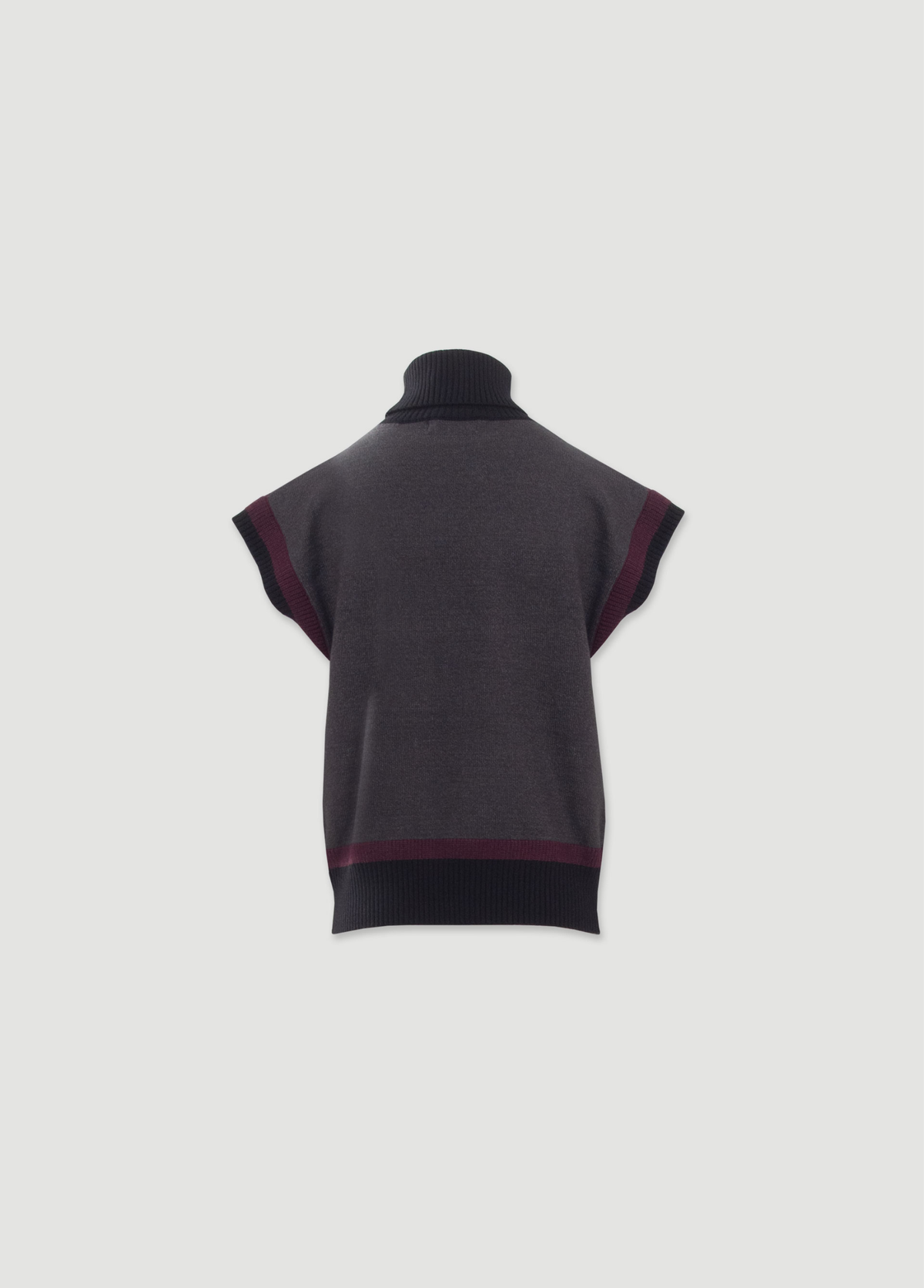 CAMISOLA DE MALHA COM GOLA ALTA E DETALHES - FERRACHE