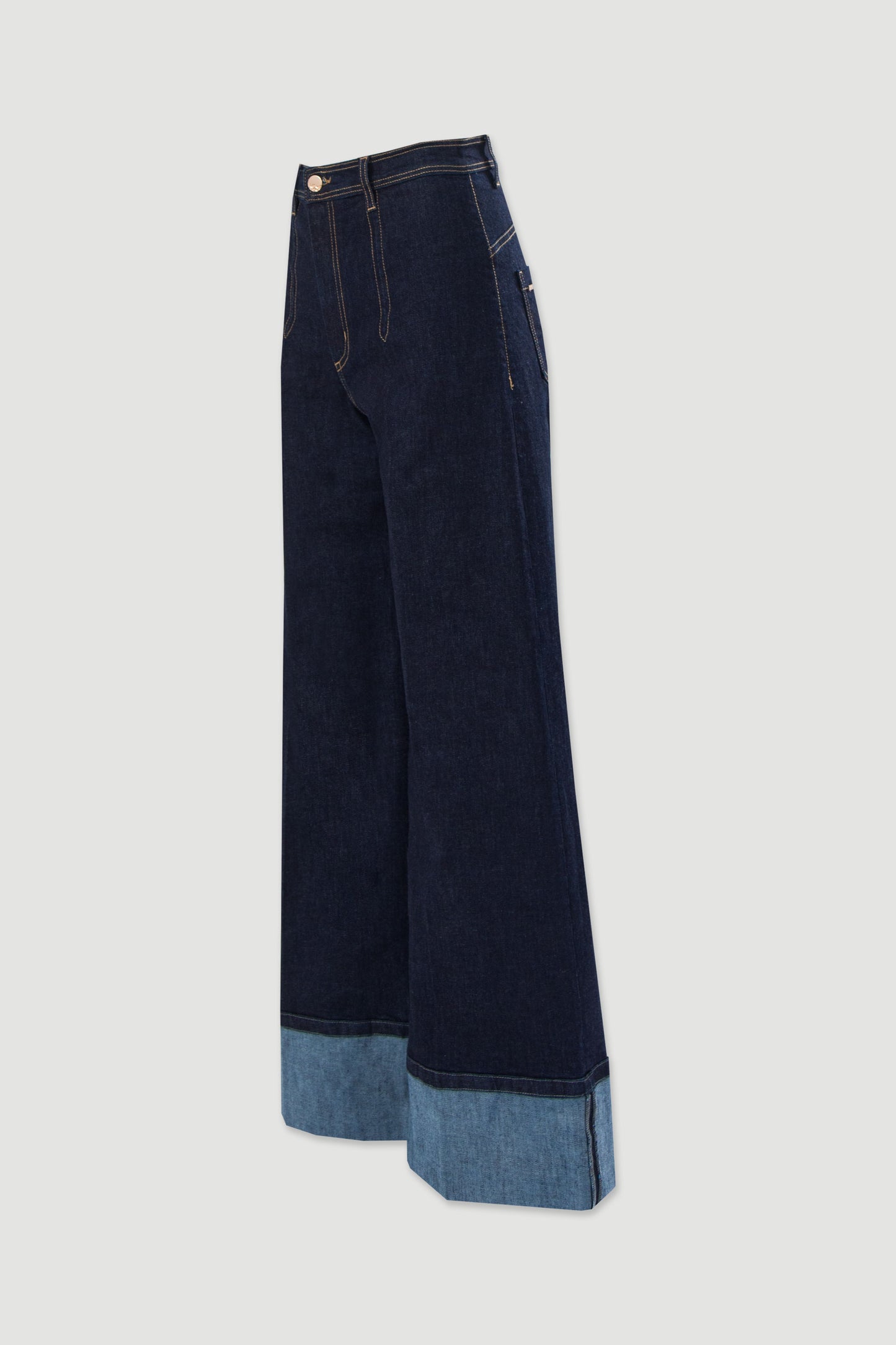 JEANS WIDE LEG FEMININO DE CINTURA ALTA - FERRACHE
