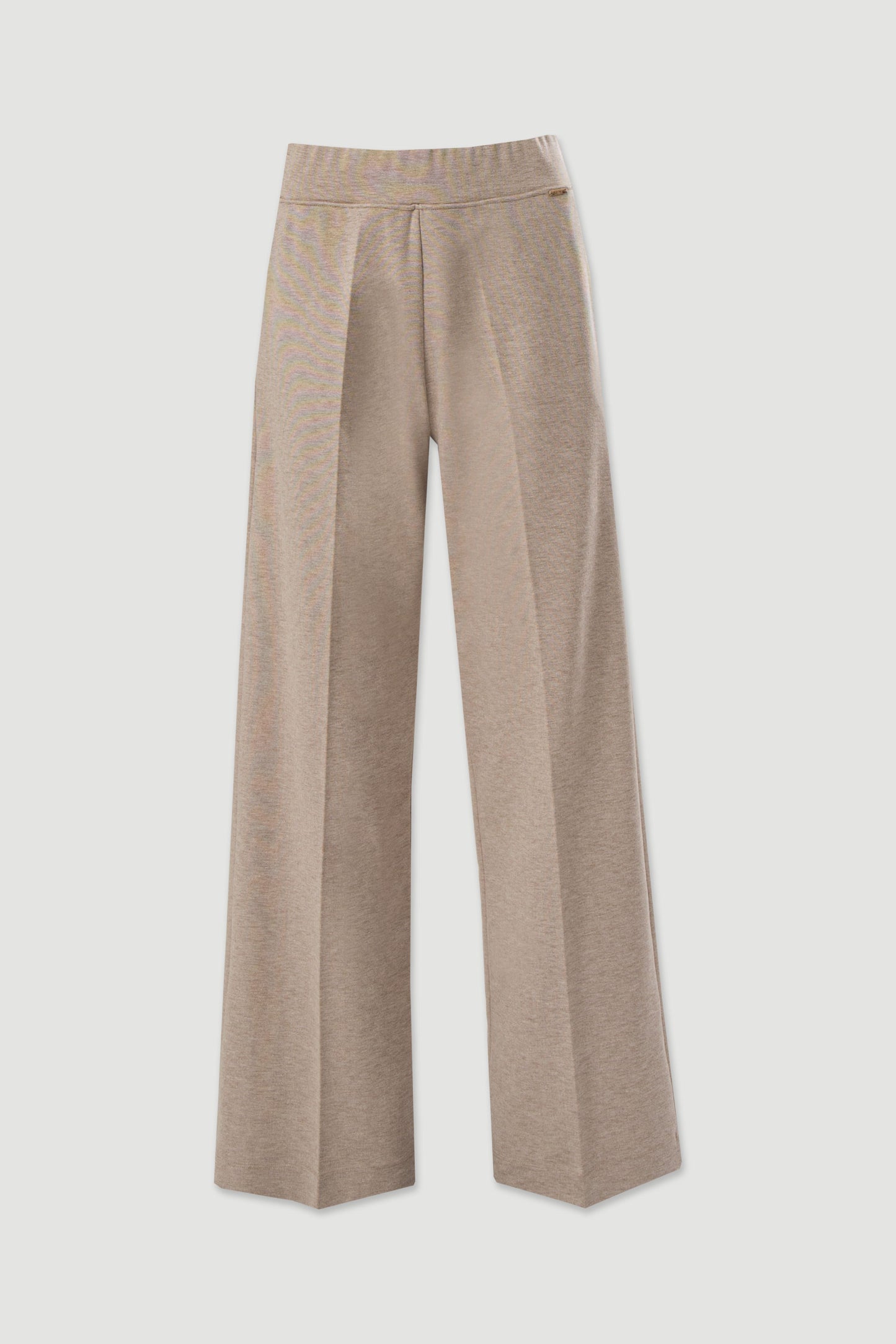 CALÇA FEMININA WIDE LEG CHAMPANHE EM MALHA - FERRACHE