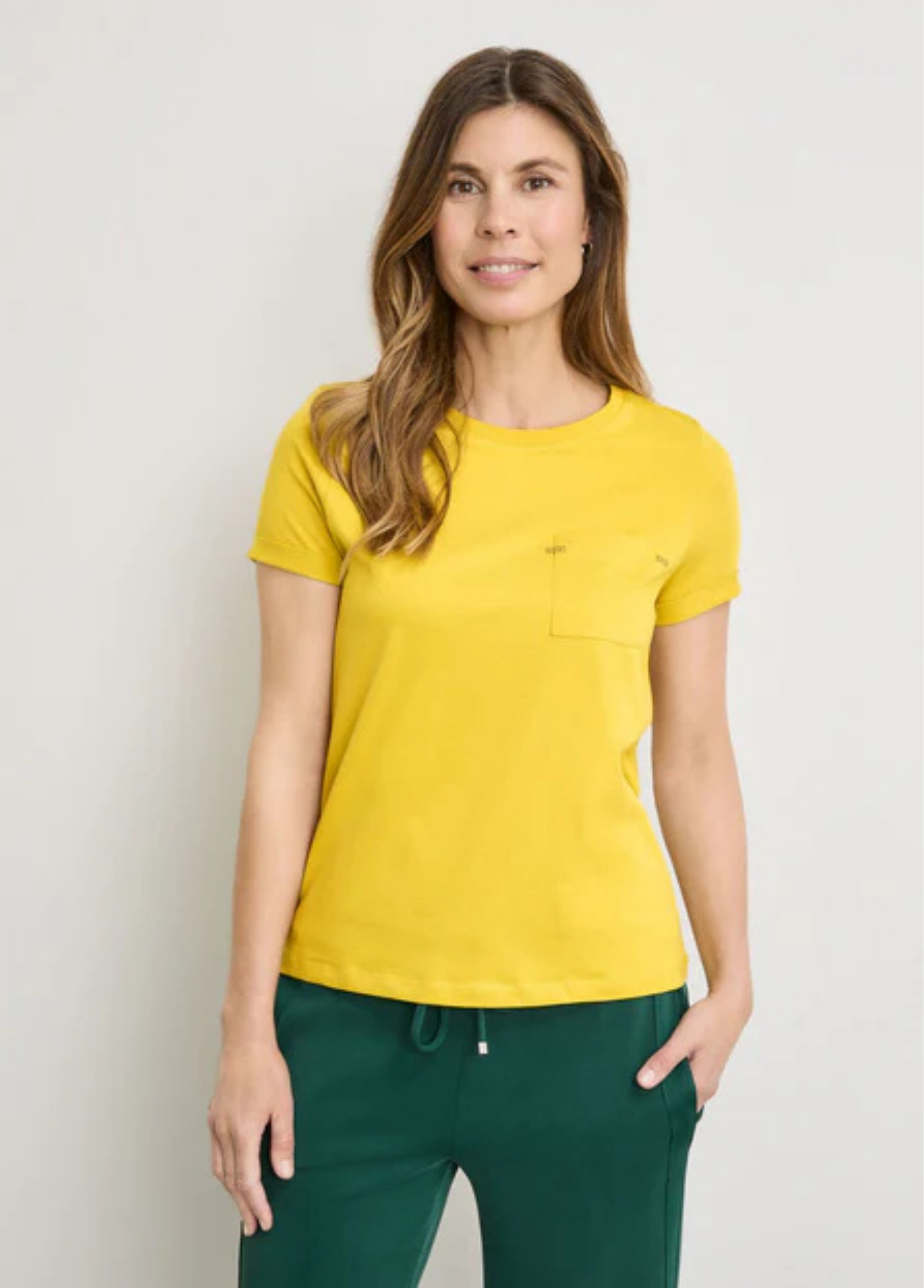 T-SHIRT ALGODÃO COM STRASS DECORATIVOS - GERRY WEBER