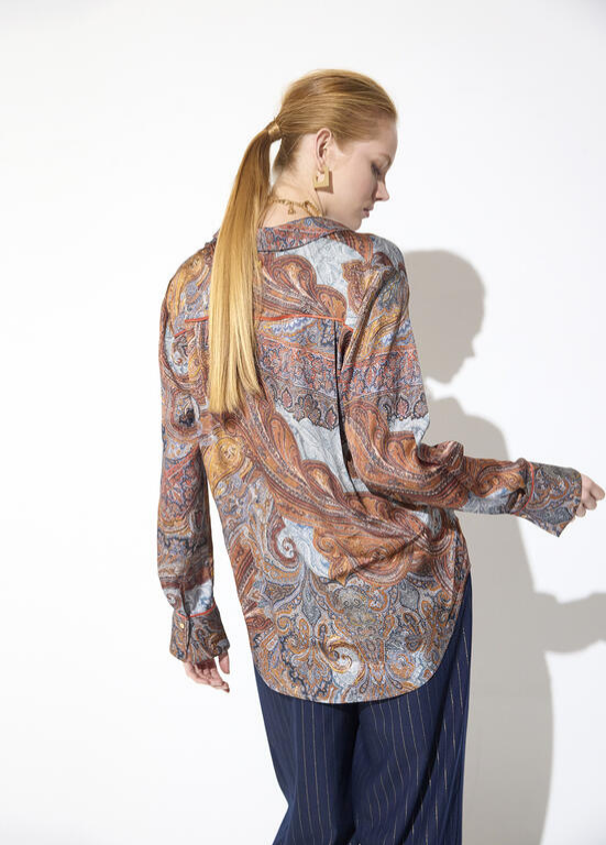 CAMISA COM ESTAMPADO PAISLEY MULTICOLOR MAITE - LOLA CASADEMUNT
