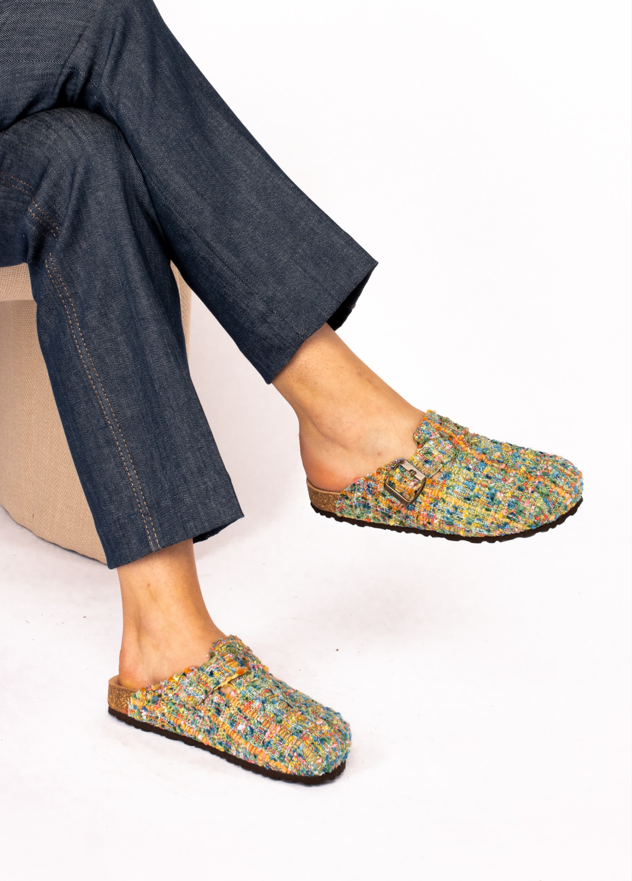CLOGS BIO EM TÊXTIL - TAPADAS