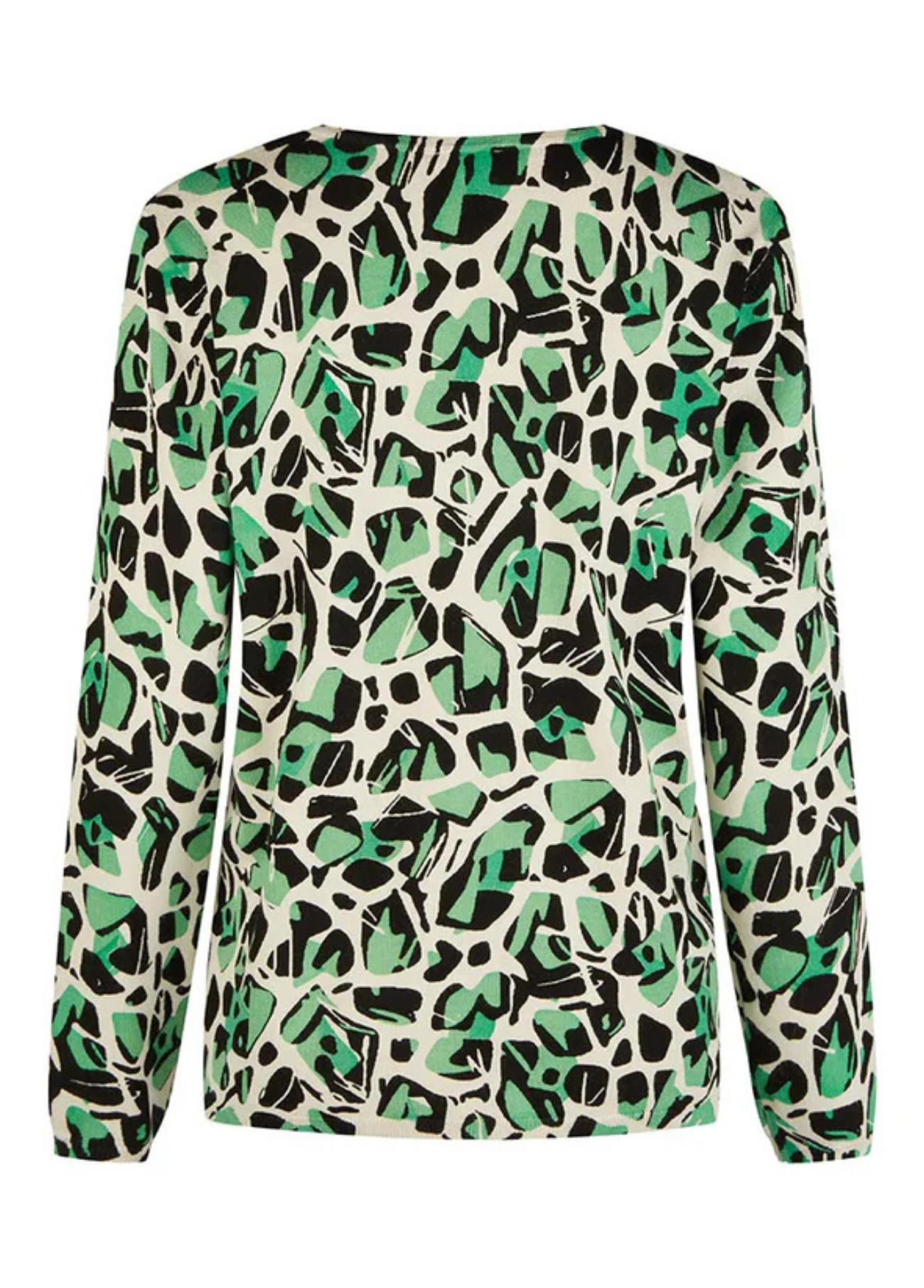 BLUSA MANGA COMPRIDA ESTAMPADO VERDE - BARBARA LEBEK