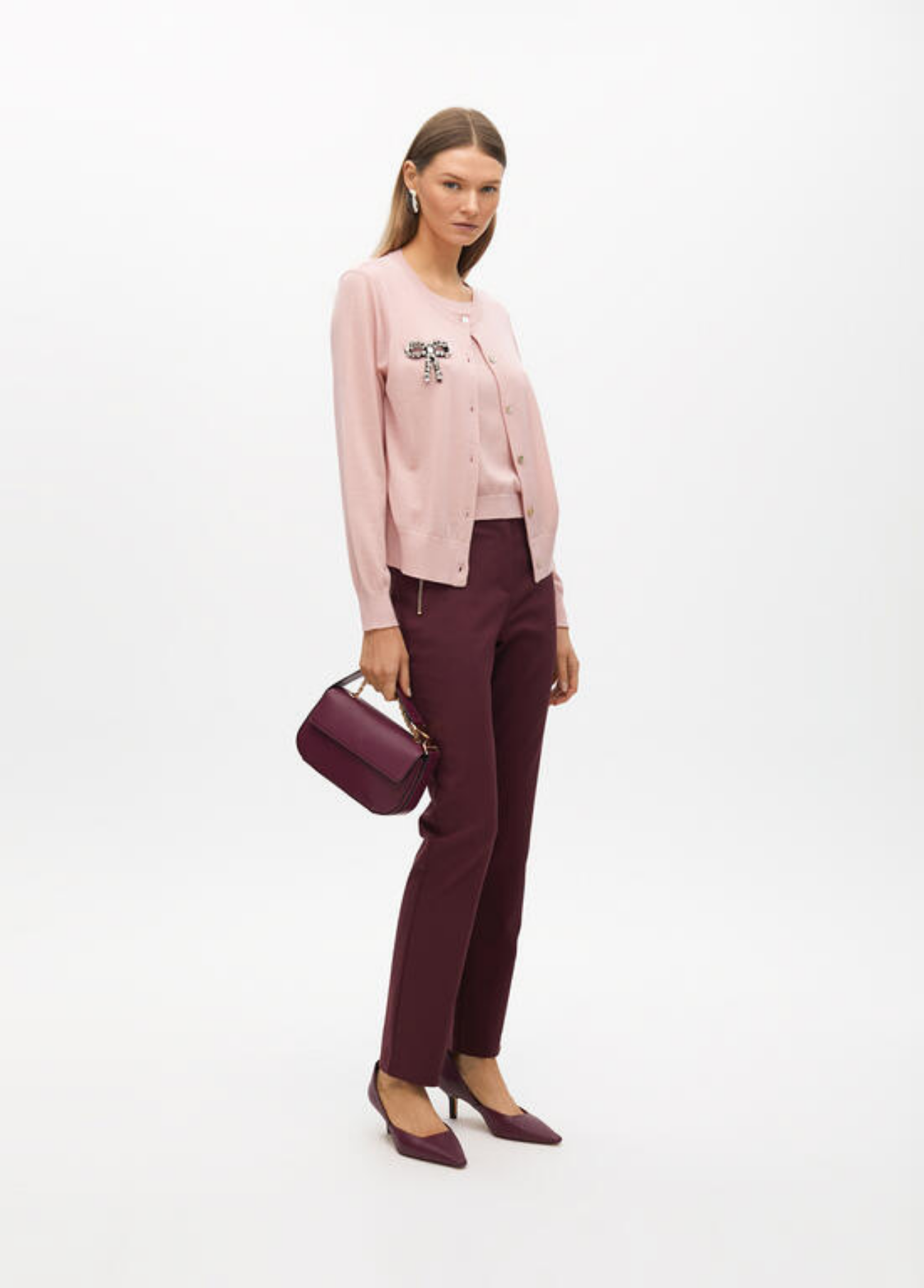 CARDIGAN COM TOP INCORPADO E LAÇO EM STRASS - LOLA CASADEMUNT