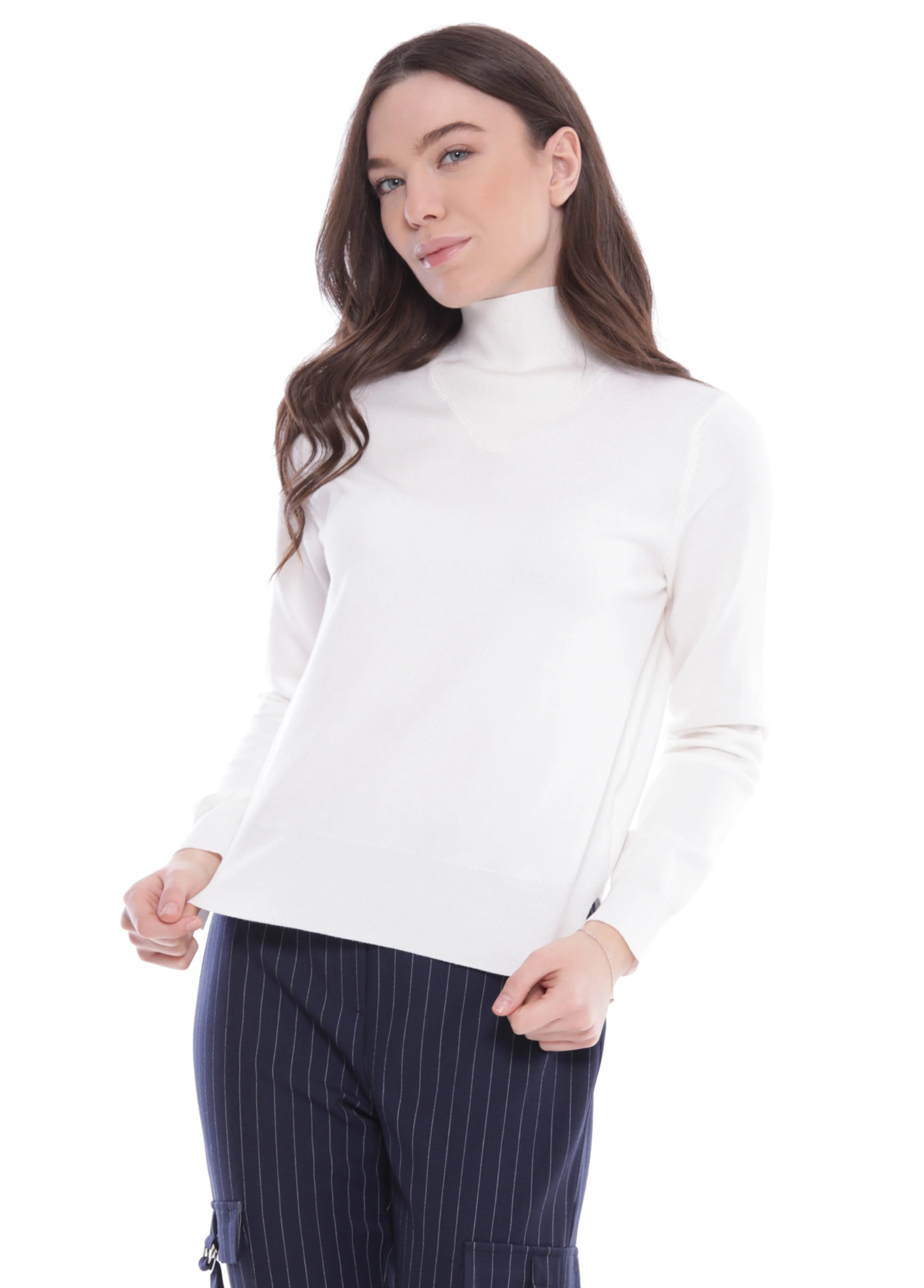 CAMISOLA MALHA COM MEIA GOLA - MIMI MUA