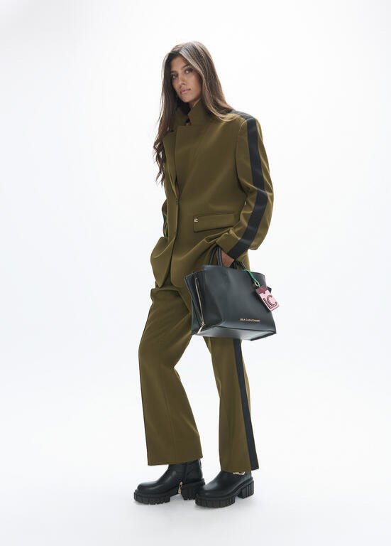 SHOPPER EM ECOPELE COM TAG MULTICOLOR LC - LOLA CASADEMUNT