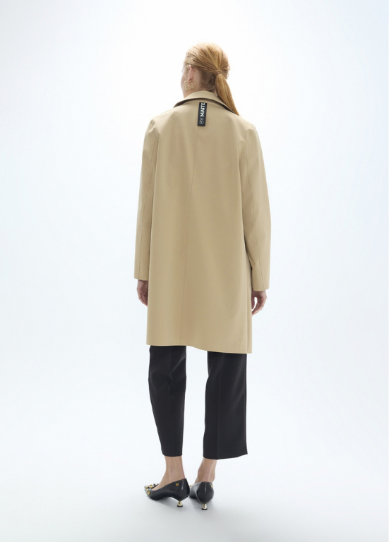 GABARDINE TRENCH COAT EM TECIDO TÉCNICO IMPERMEÁVEL - LOLA CASADEMUNT