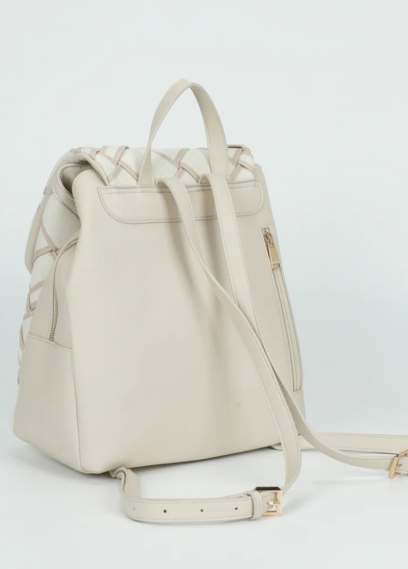 MOCHILA DE LONA COM BORDAS - MIMI MUA