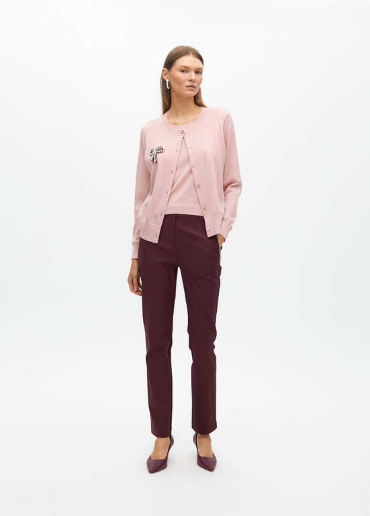 CARDIGAN COM TOP INCORPADO E LAÇO EM STRASS - LOLA CASADEMUNT