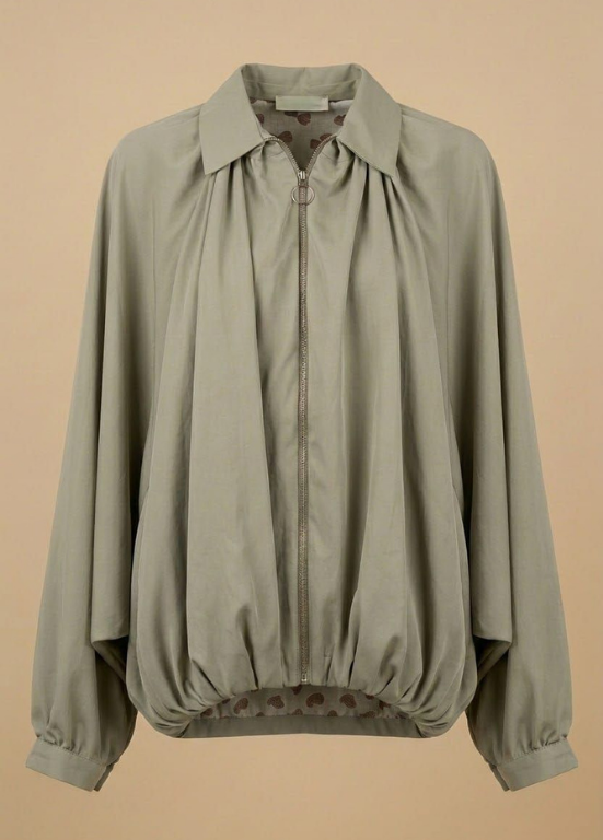 BOMBER OVERSIZE COM MANGA REGLAN E FECHO - ALIBY