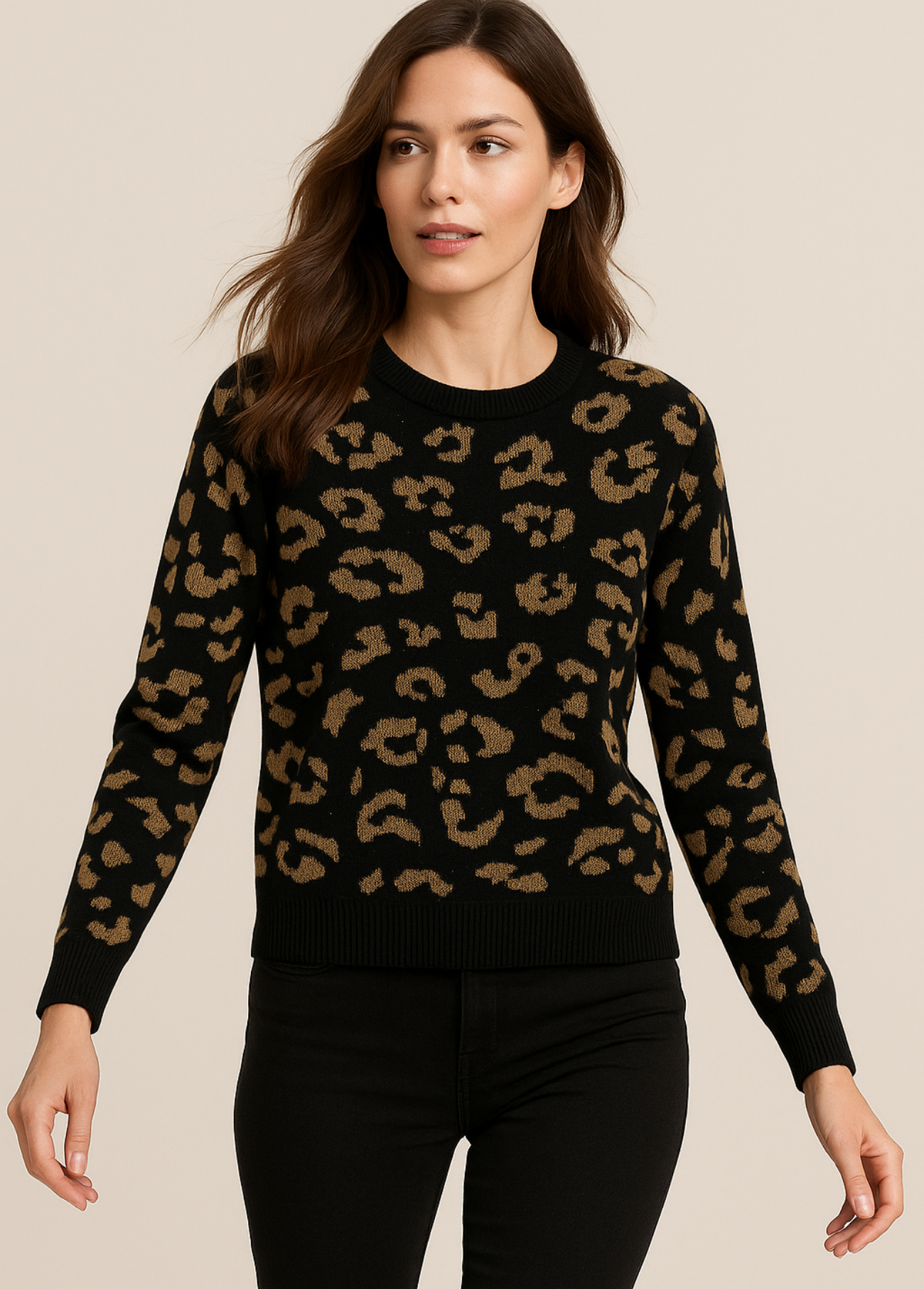 CAMISOLA DE MALHA ANIMAL PRINT - ALIBY