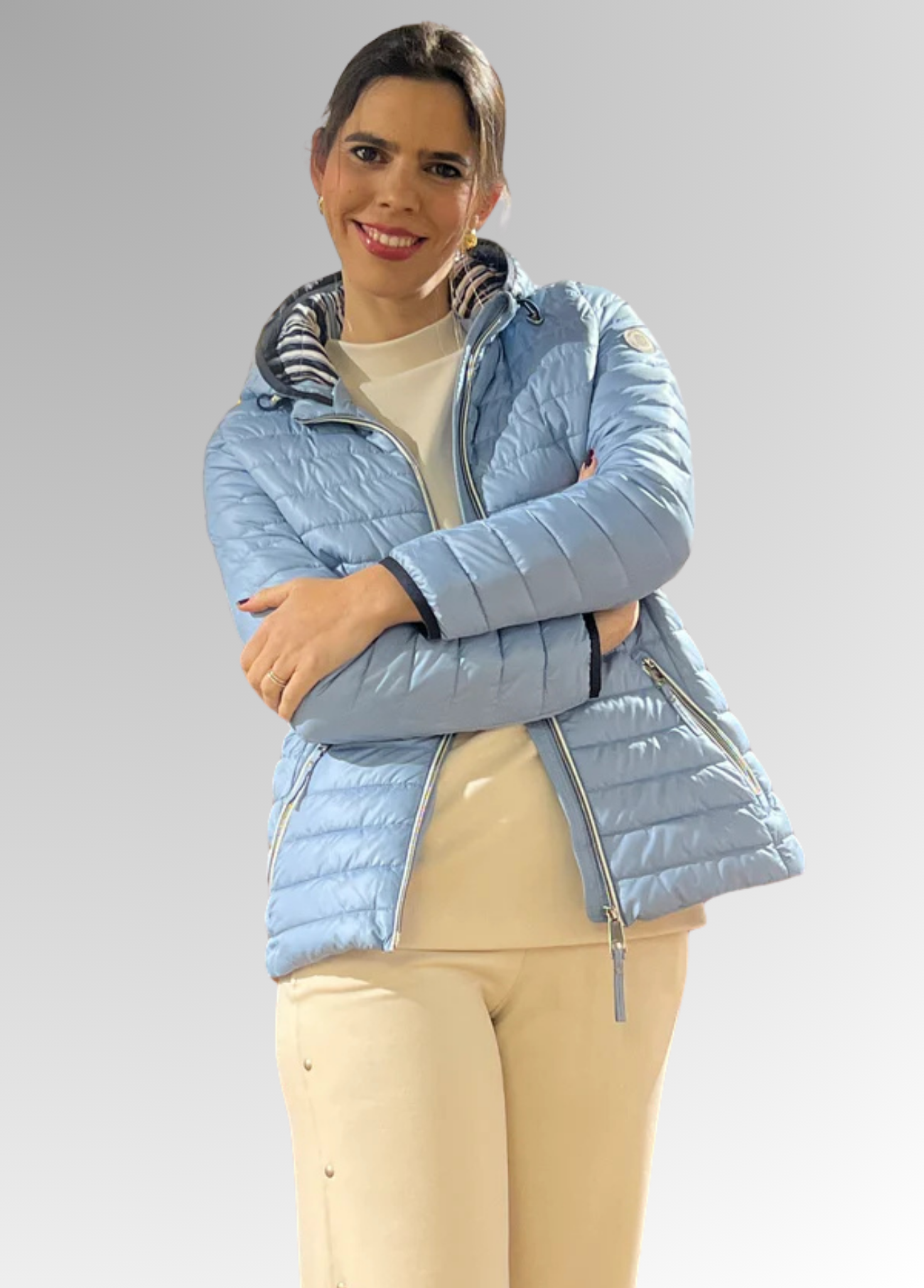 PARKA ACOLCHOADA AZUL - BÁRBARA LEBEK