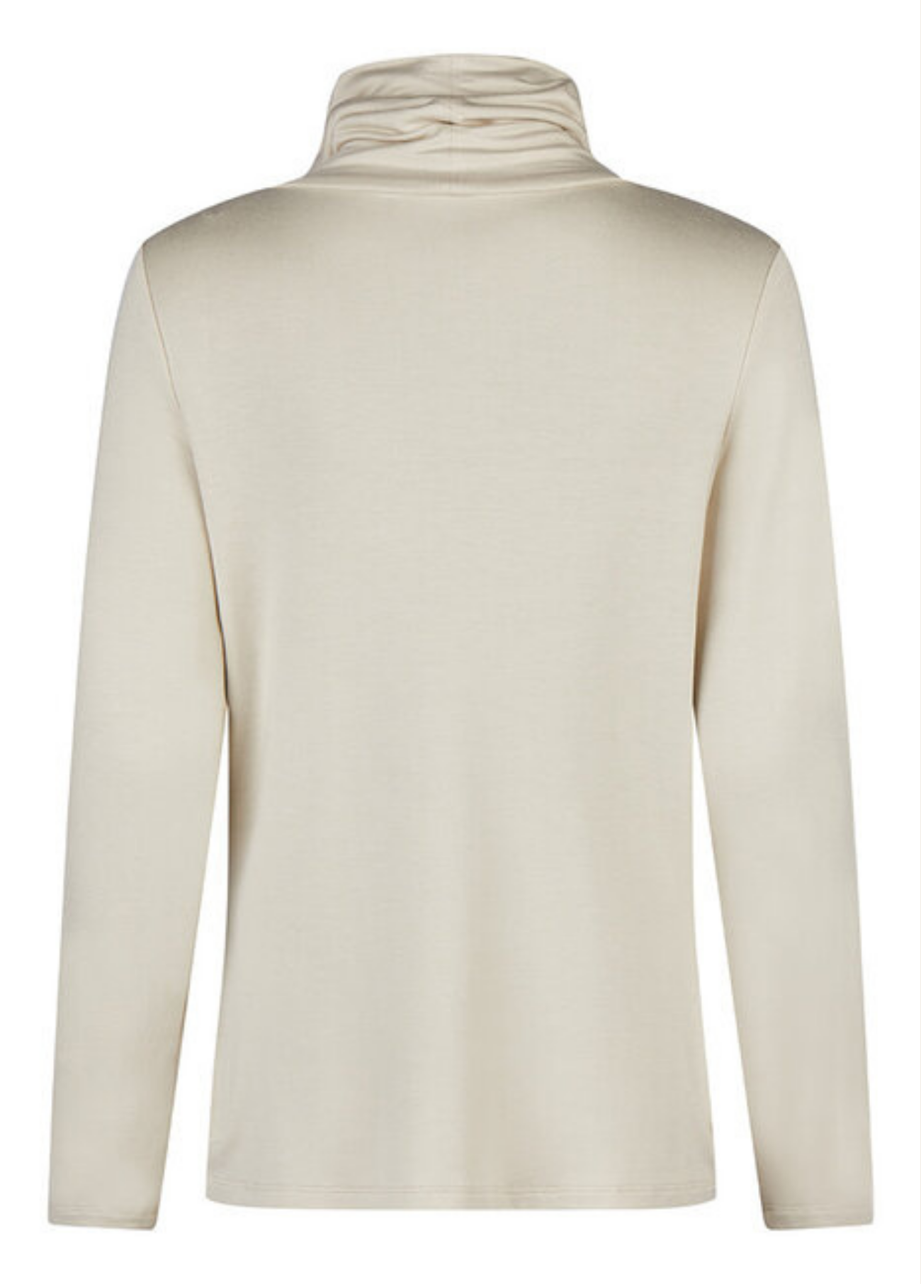 BLUSA BÁSICA GOLA ALTA BEGE - BARBARA LEBEK