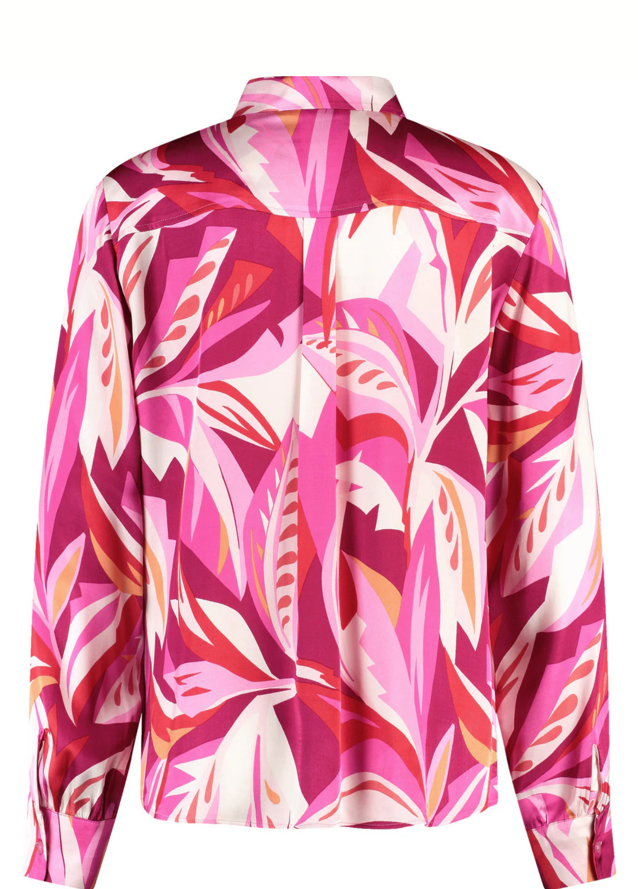 BLUSA DE CETIM COM PADRÃO FLORAL MULTICOLORIDO - GERRY WEBER