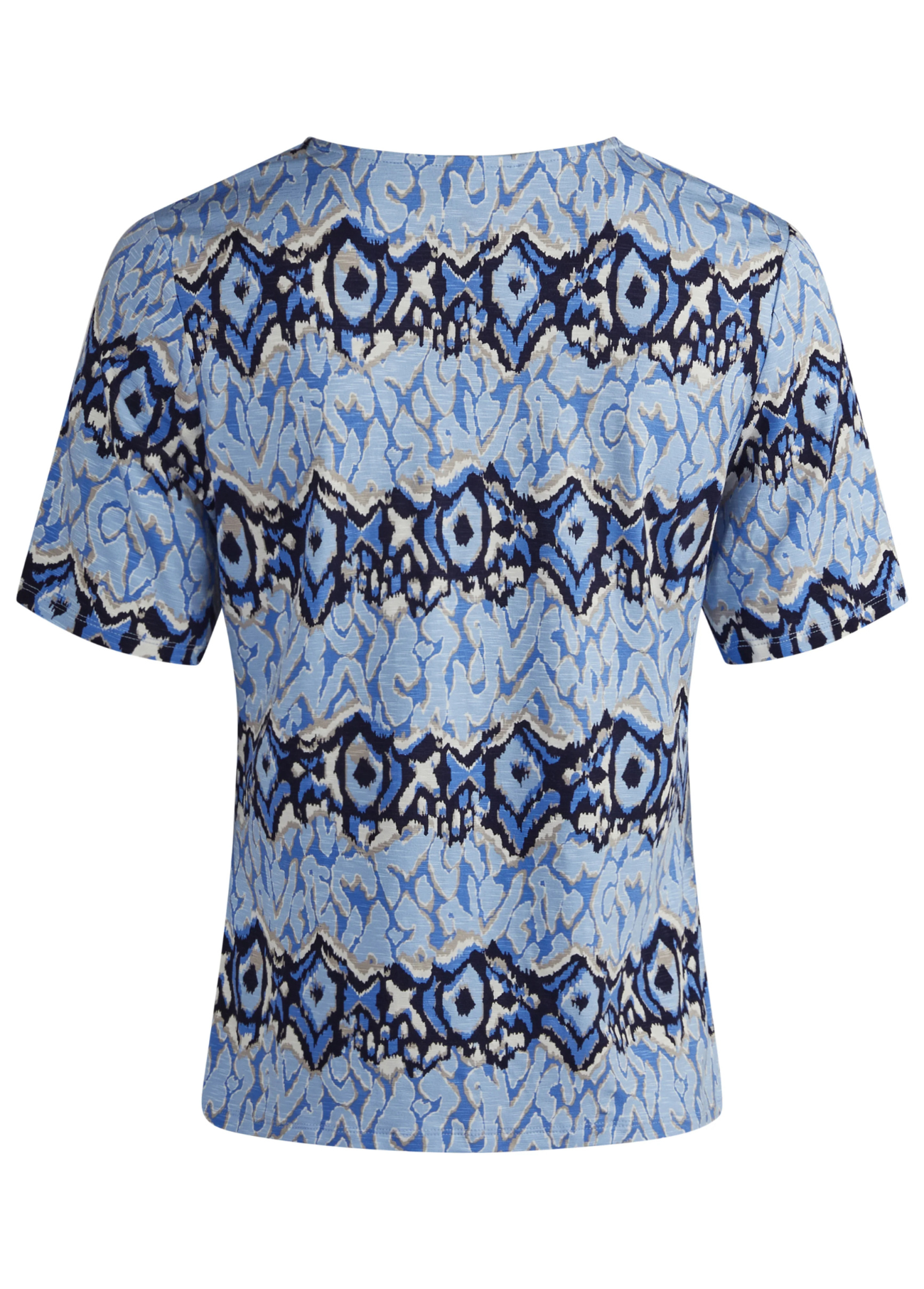 BLUSA ALGODÃO ESTAMPADO AZUL - BARBARA LEBEK