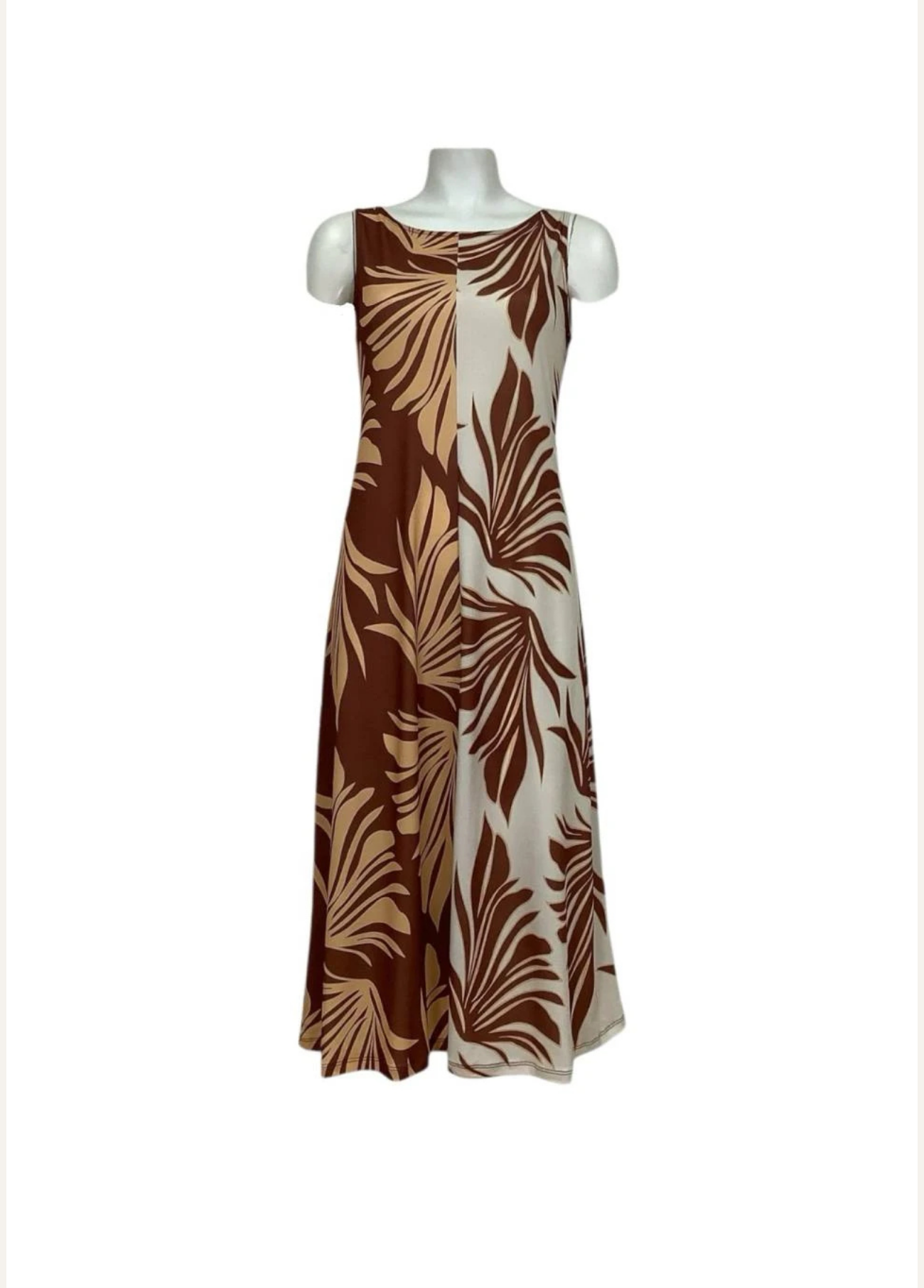 VESTIDO MIDI GRACE COM ESTAMPA TROPICAL EM CONTRASTE - ADET