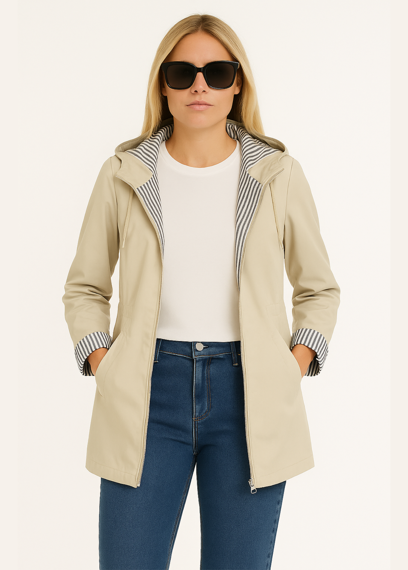 PARKA COM FORRO ÁS RISCAS - ALIBY