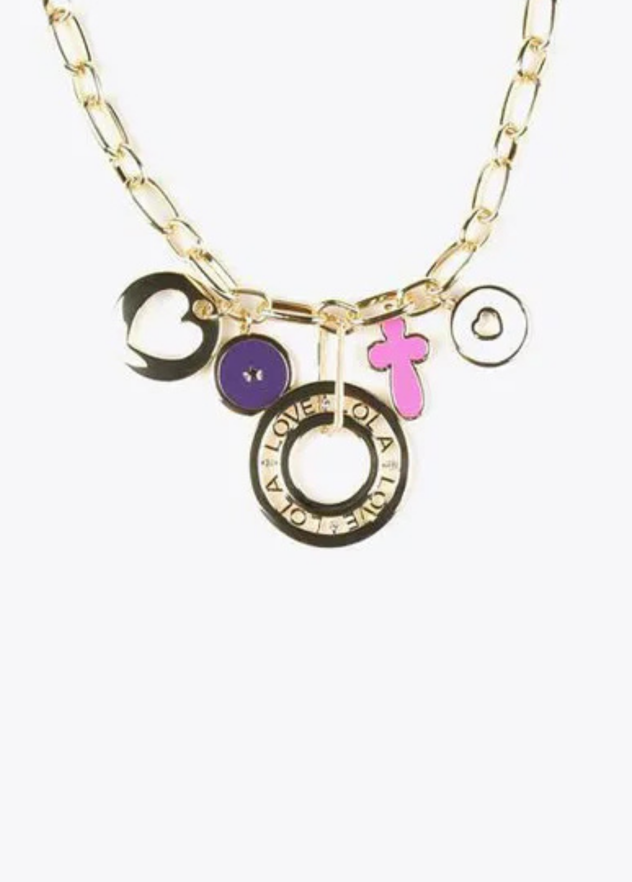 COLAR DOURADO E PENDENTES - LOLA CASADEMUNT