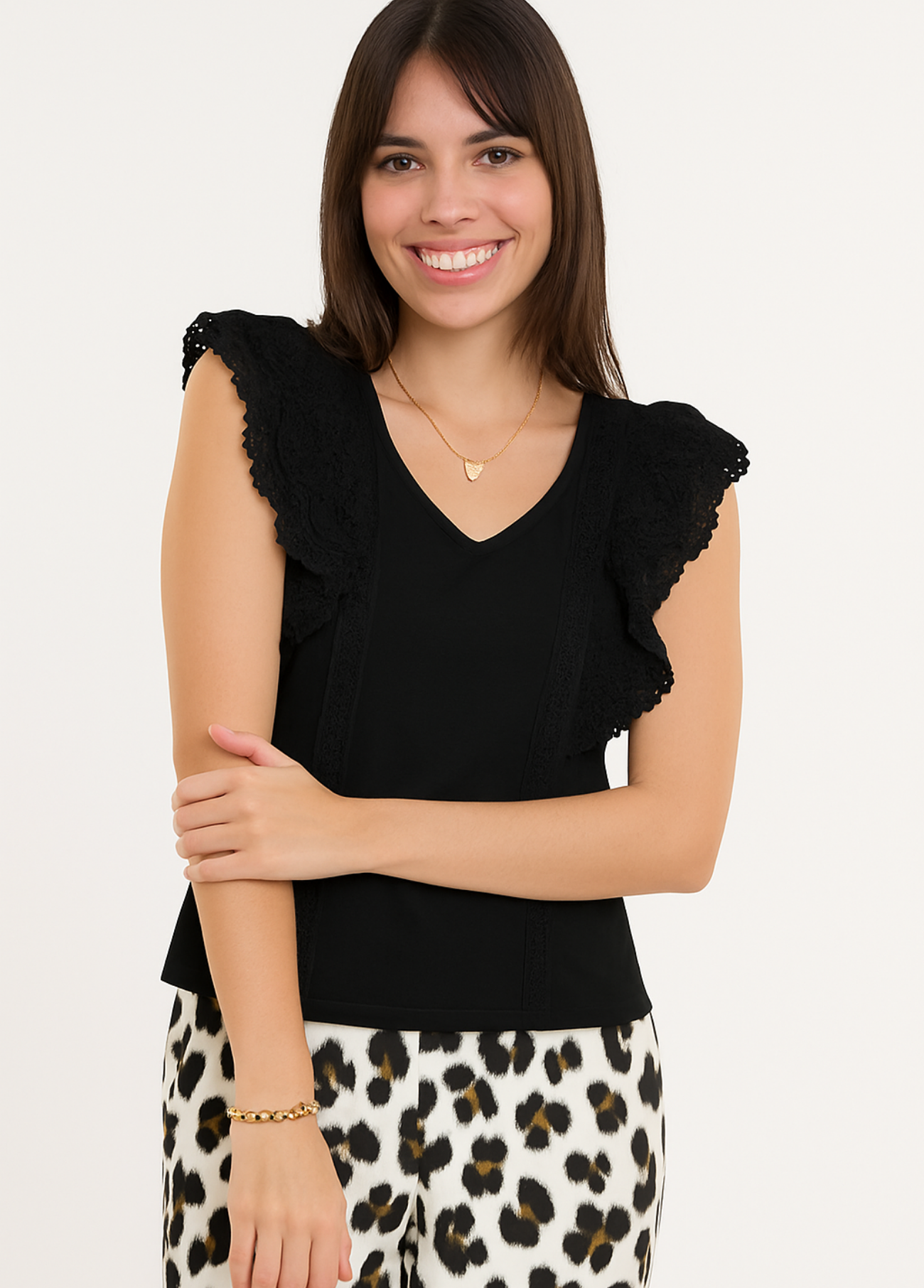 BLUSA COM FOLHOS - ALIBY