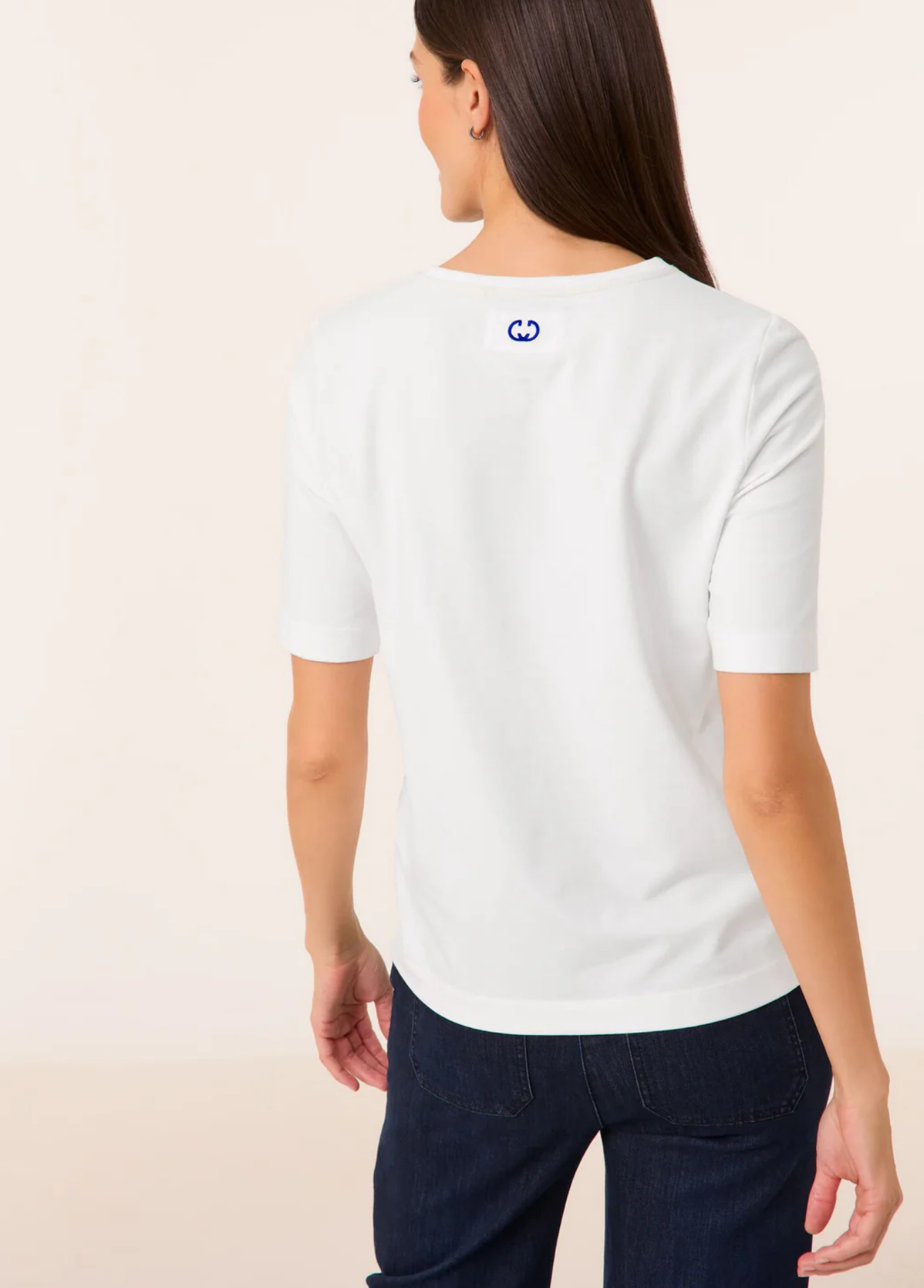T-SHIRT COM ESTAMPA FLORAL E LETRAS EM BRANCO - GERRY WEBER