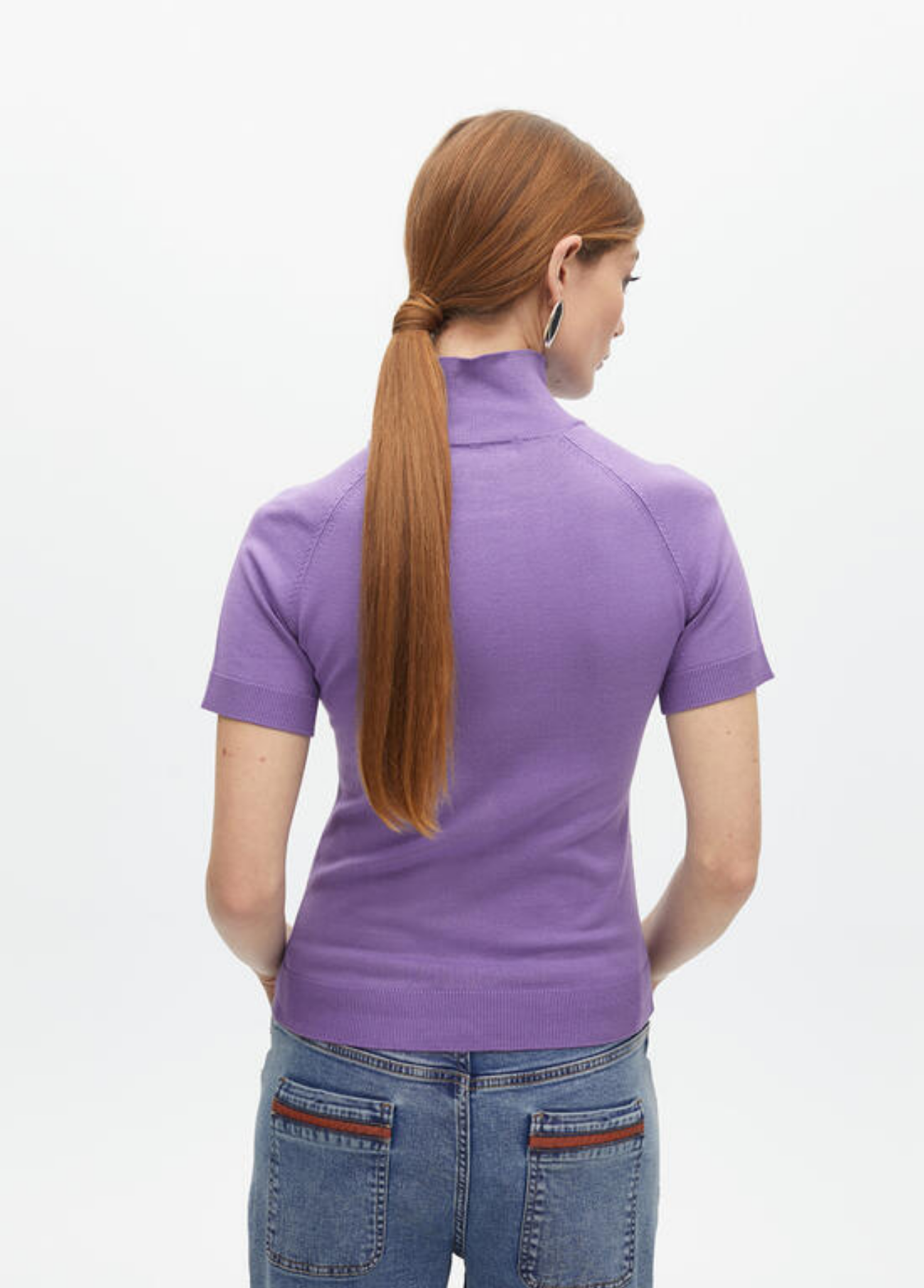 CAMISOLA GOLA SUBIDA MANGA CURTA - LOLA CASADEMUNT