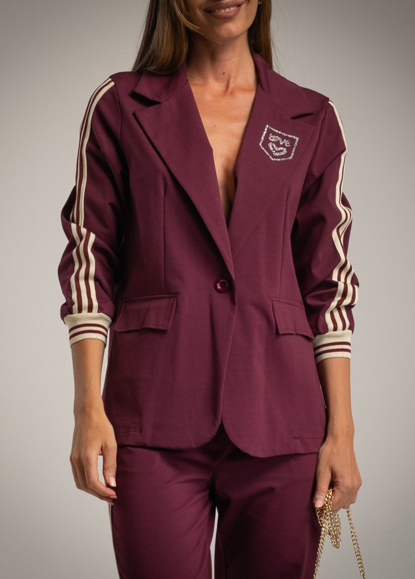 BLAZER DE MALHA ESTILO TRAINING - ALBANOS