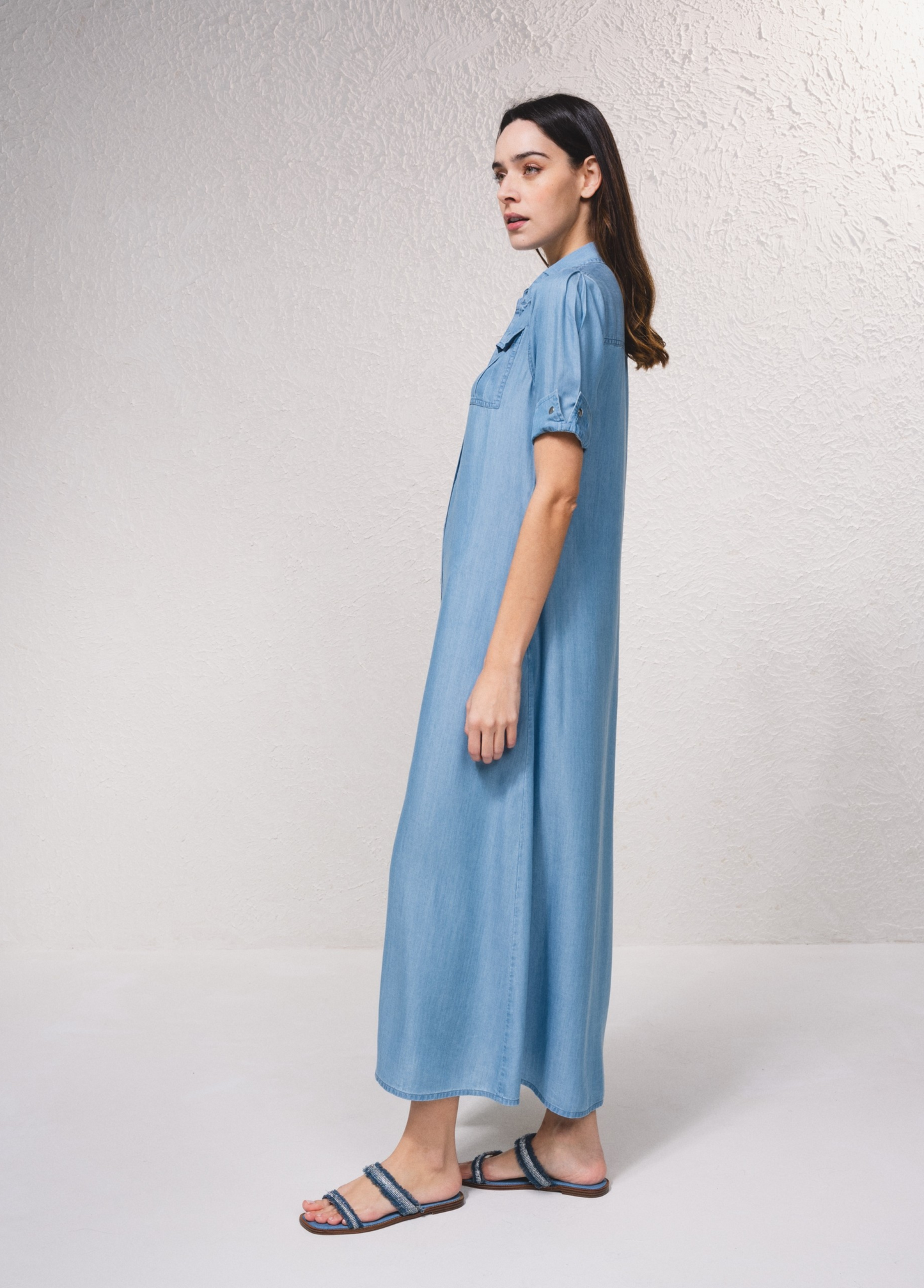 VESTIDO MIDI EM TENCEL - SMF