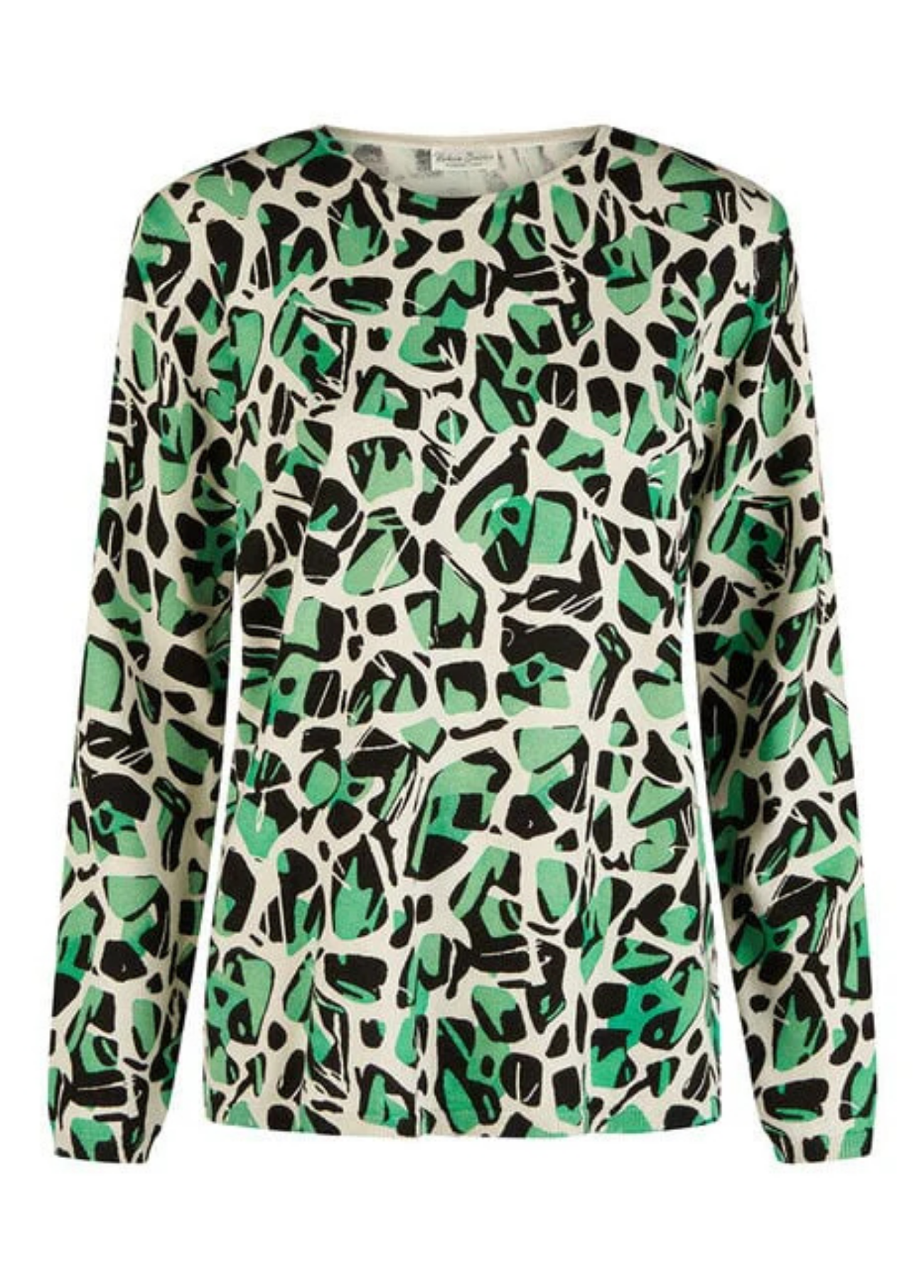 BLUSA MANGA COMPRIDA ESTAMPADO VERDE - BARBARA LEBEK
