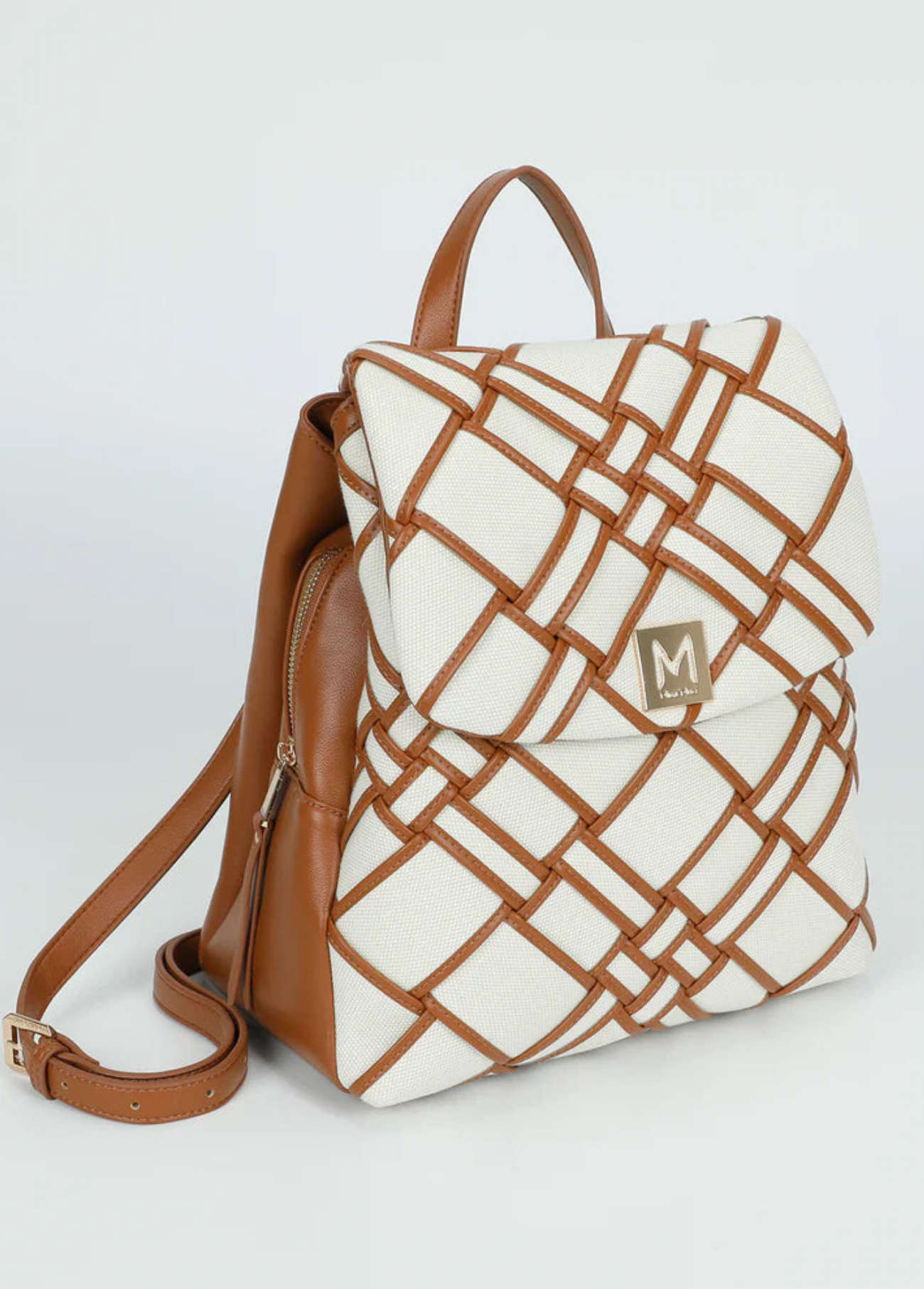 MOCHILA DE LONA COM BORDAS - MIMI MUA