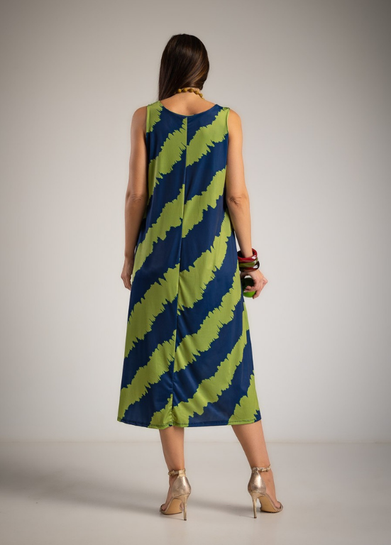 VESTIDO COMPRIDO EM LYCRA SEM MANGAS - ALBANO'S