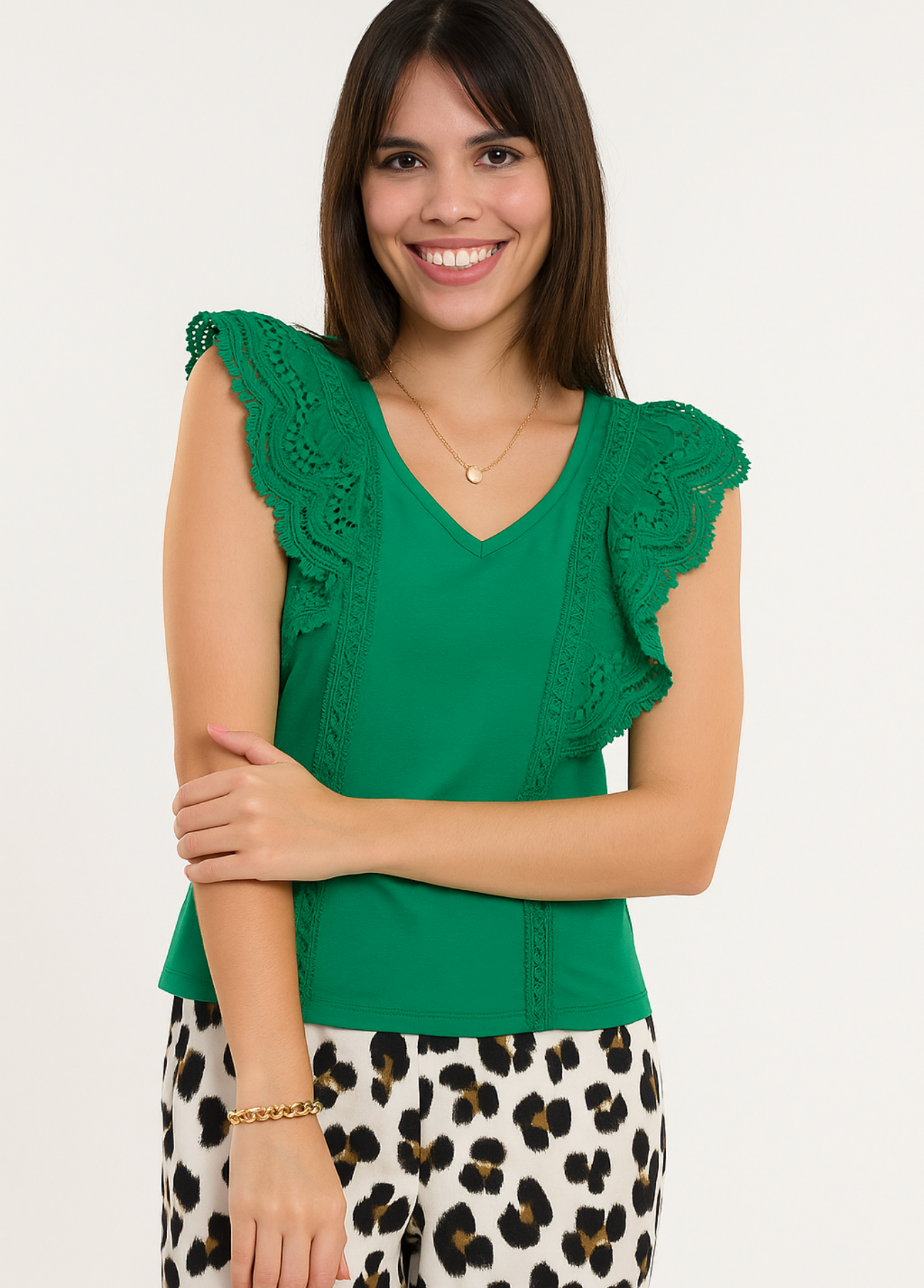 BLUSA COM FOLHOS - ALIBY