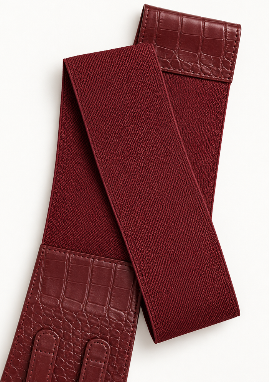 CINTO CORSET COM DUPLA FIVELA E BANDA ELÁSTICA - ALIBY