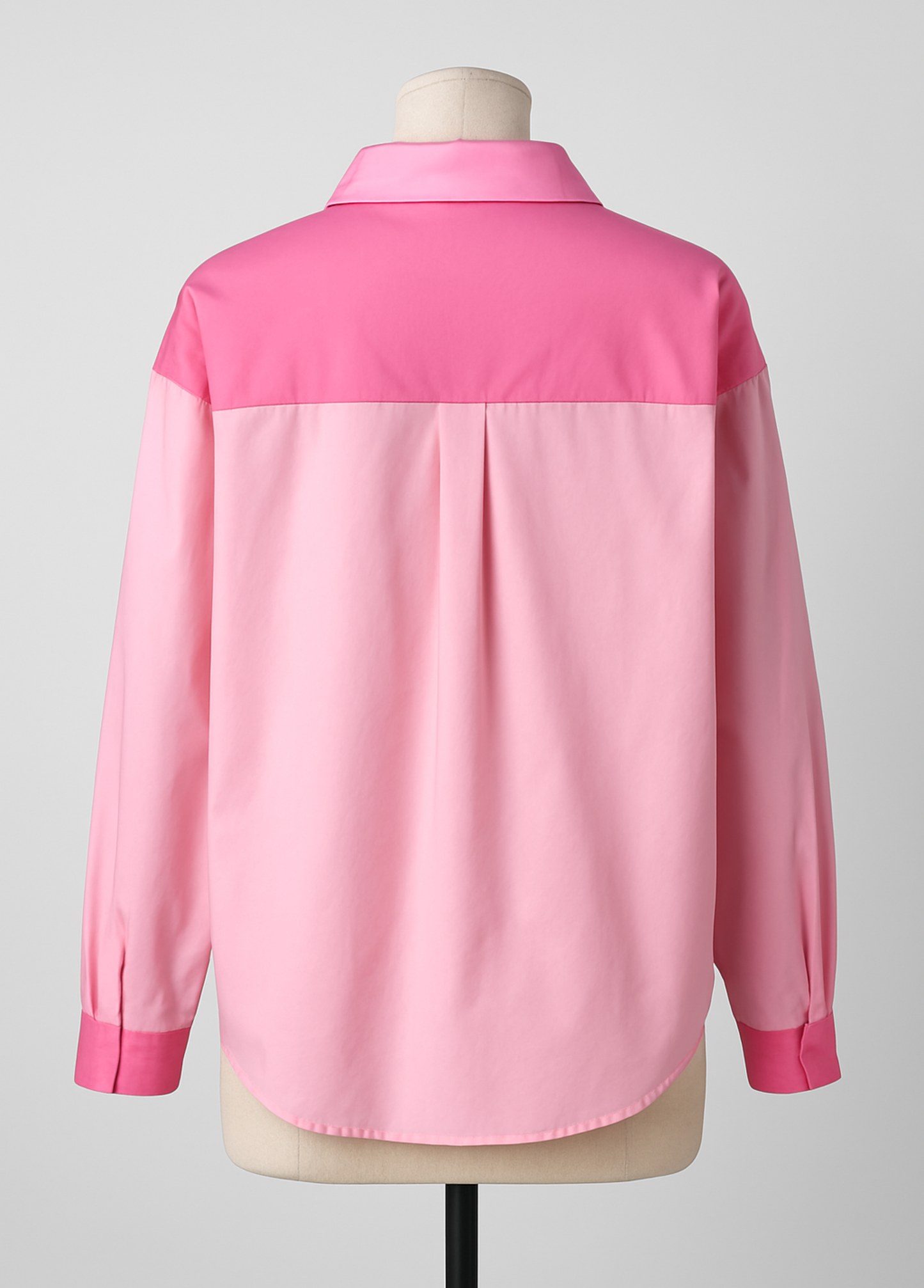 CAMISA EM ALGODÃO BICOLOR TONS ROSA - ALIBY