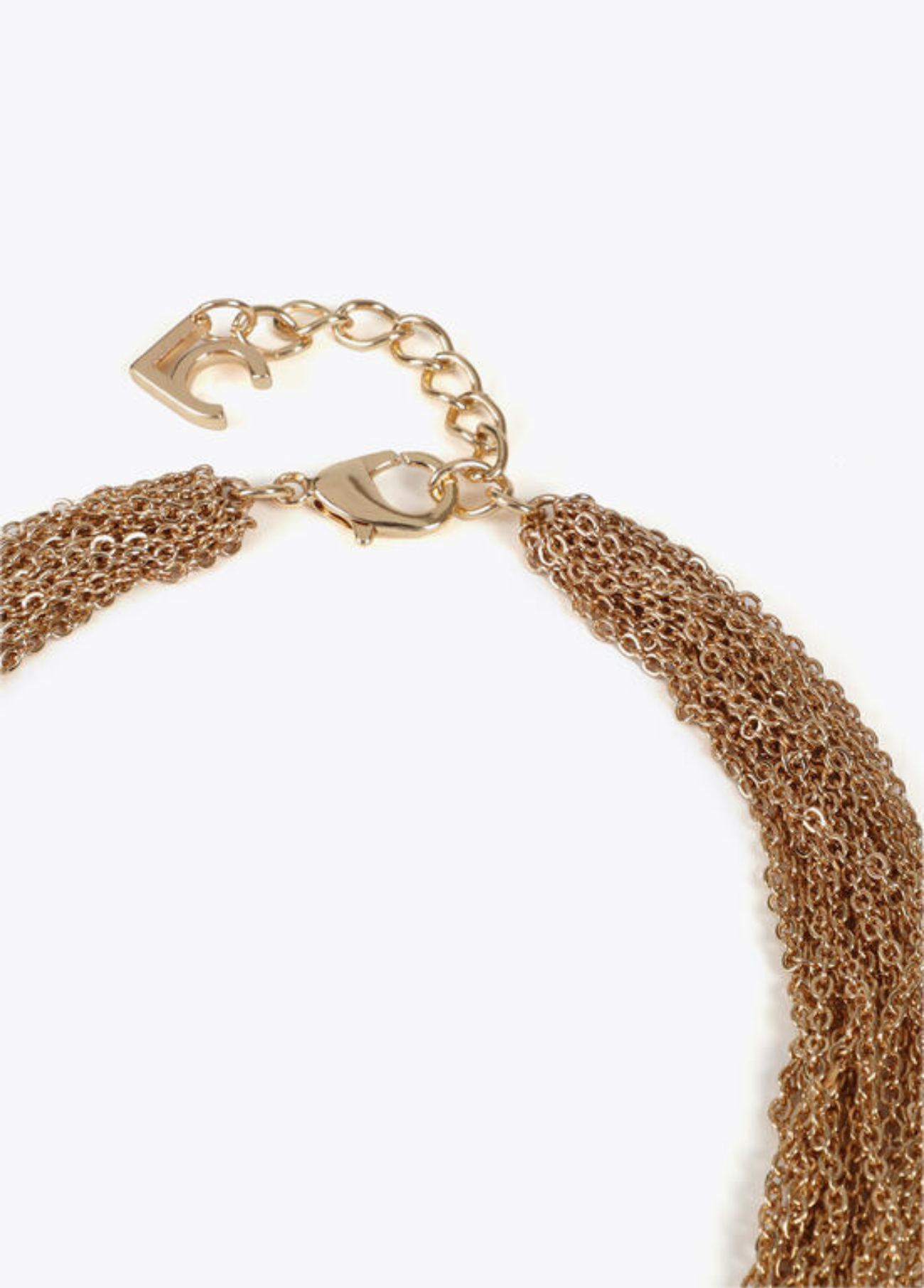 COLAR DOURADO COM CORRENTES MÚLTIPLAS E ELOS OVERSIZED - LOLA CASADEMUNT
