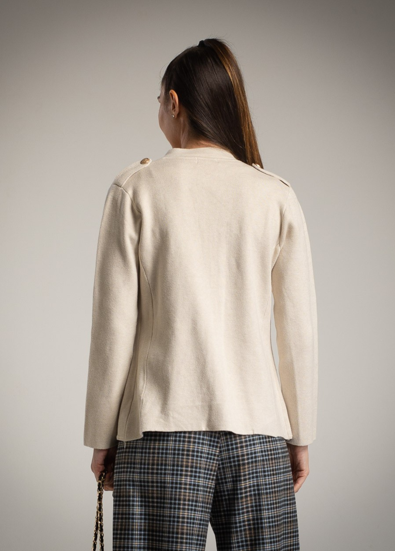 BLAZER MALHA COM BOTÕES MILITARES - ALBANOS