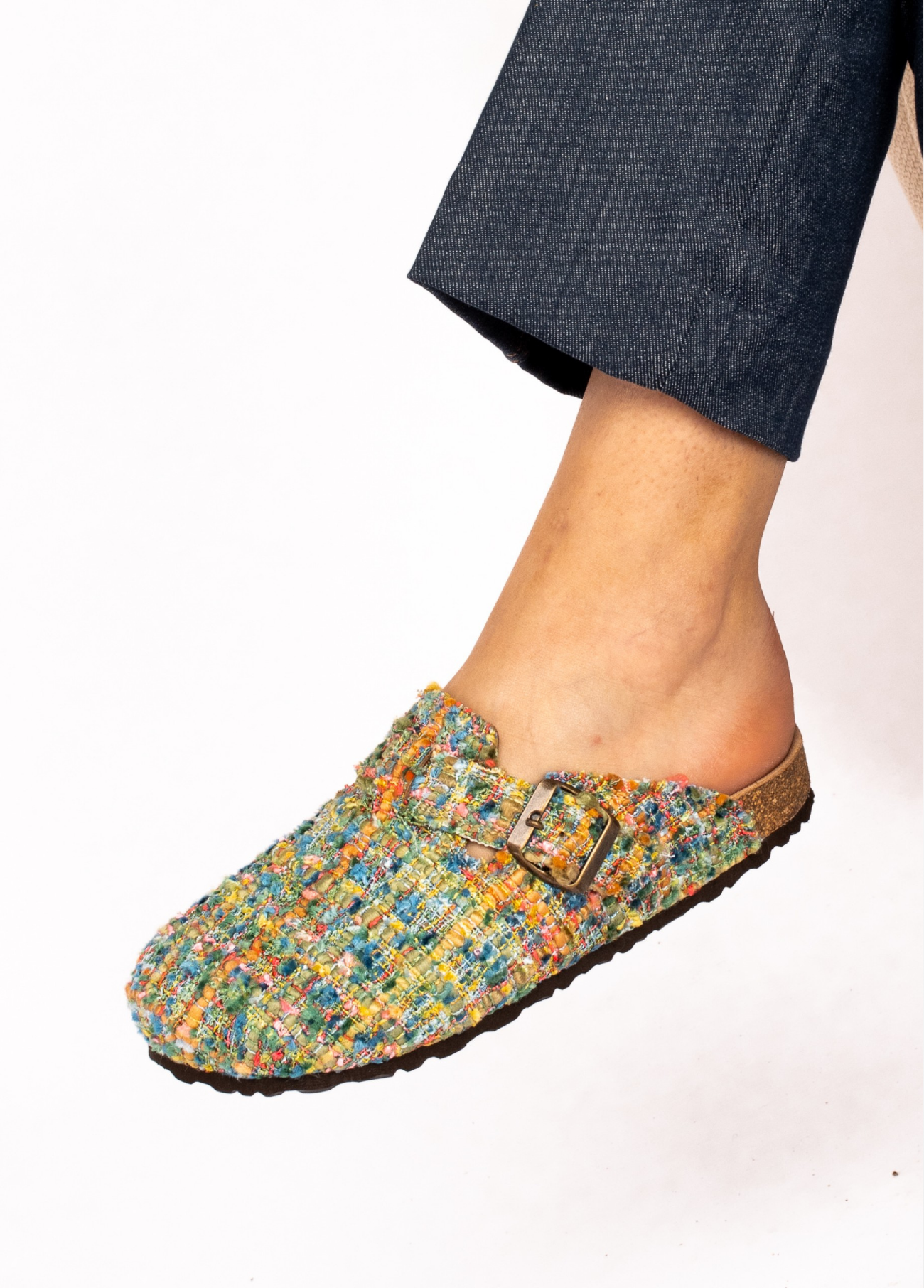 CLOGS BIO EM TÊXTIL - TAPADAS
