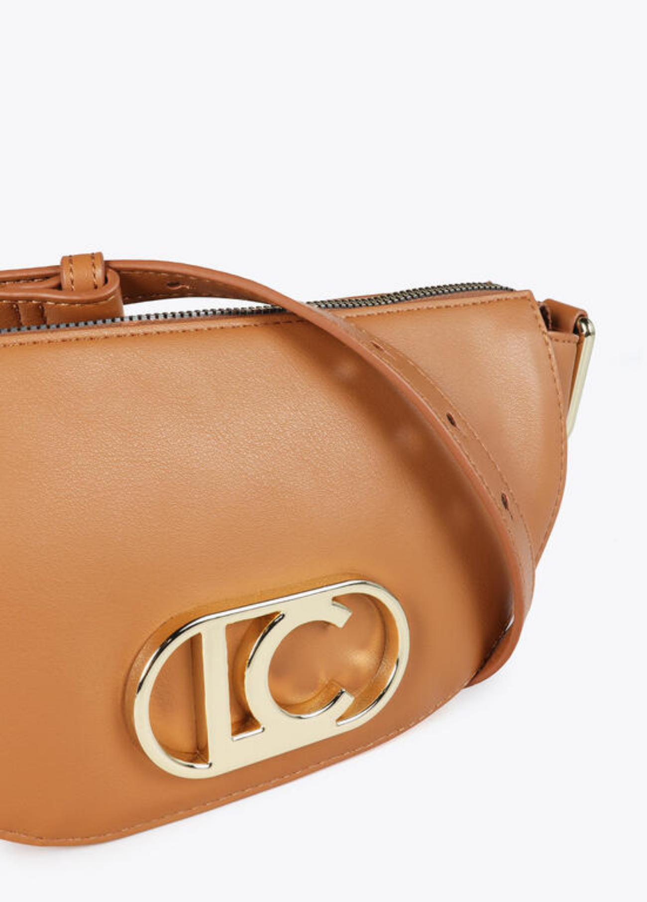 BOLSA TIRACOLO EM ECOPELE FORMA CRESCENTE - LOLA CASADEMUNT