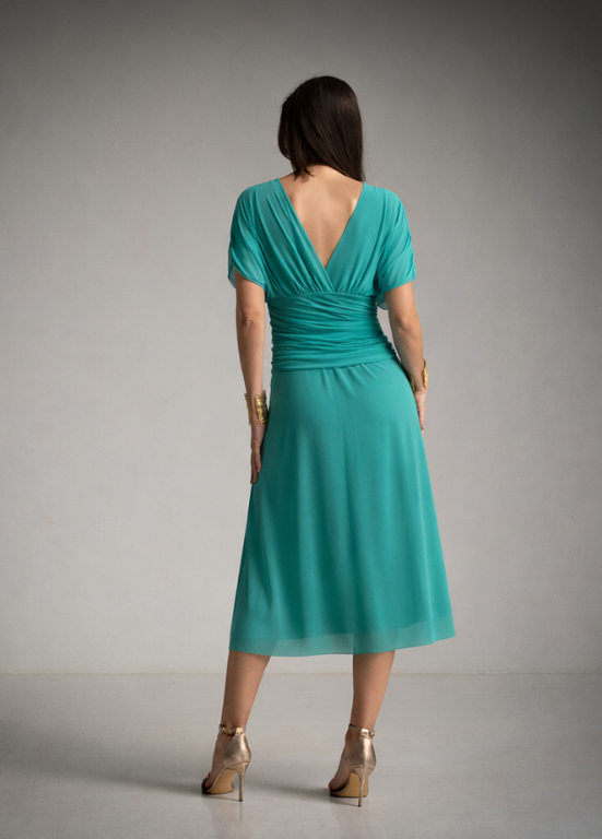 VESTIDO ELEGANTE COM TULE - ALIBY