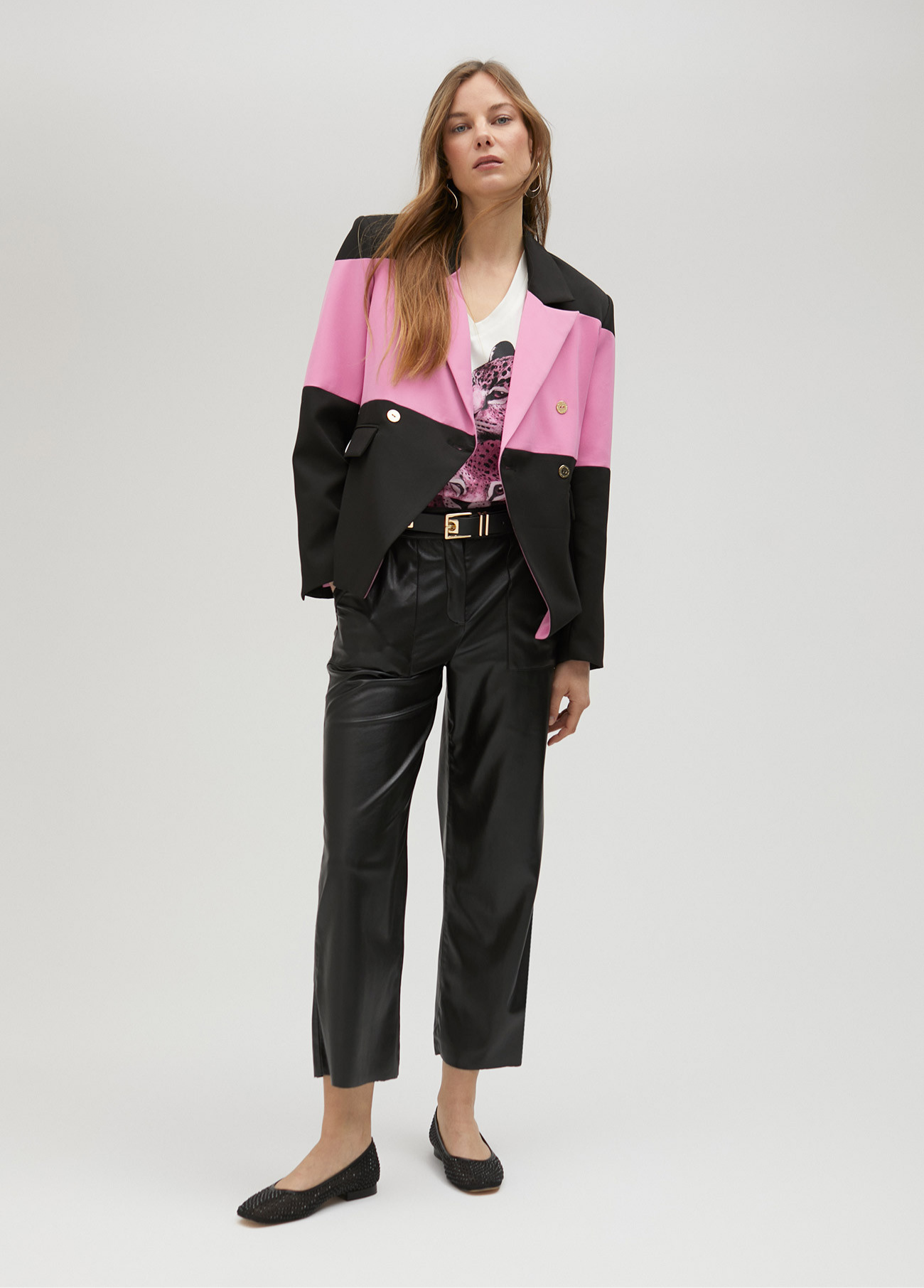 BLAZER CRUZADO BICOLOR - LOLA CASADEMUNT