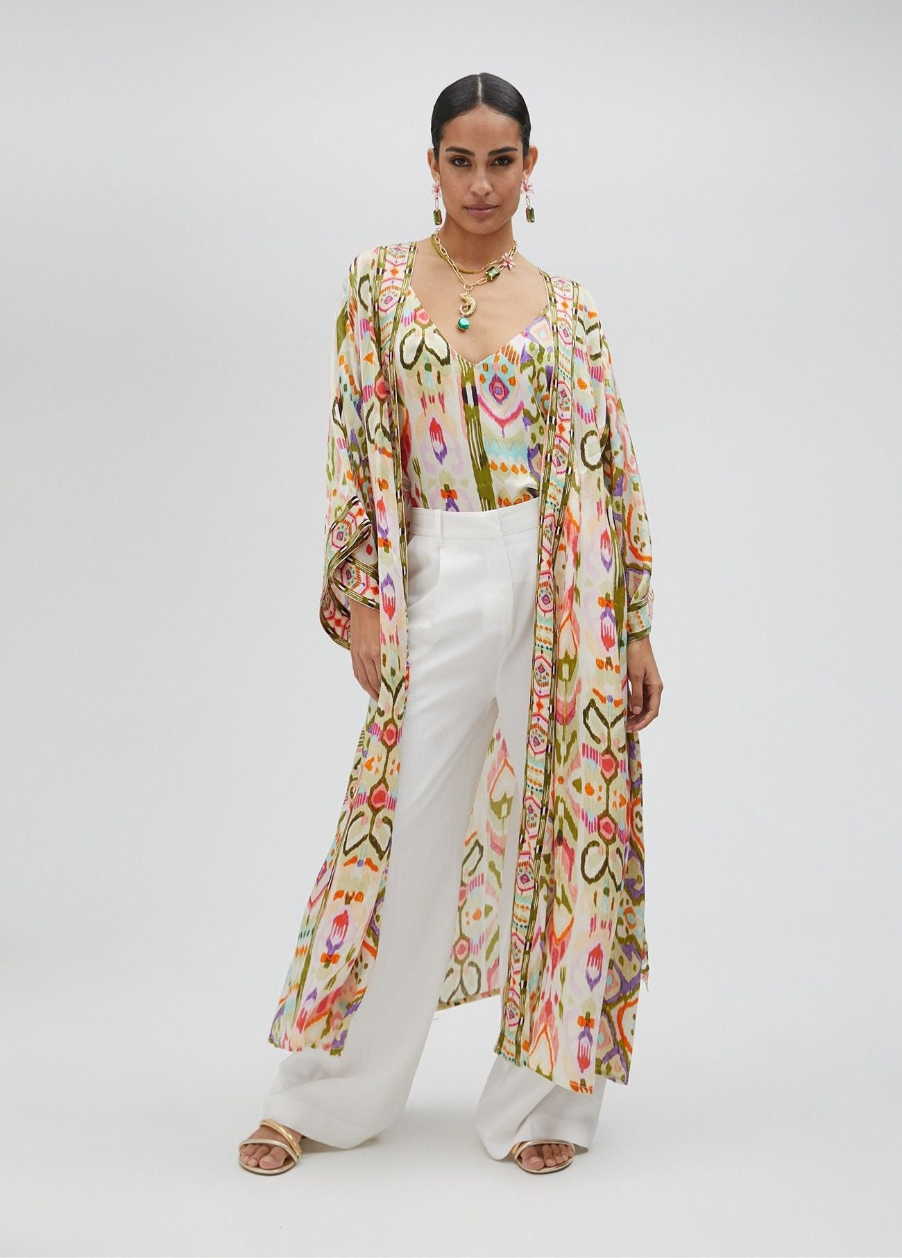 TOP SEDOSO ESTAMPADO ÉTNICO - LOLA CASADEMUNT