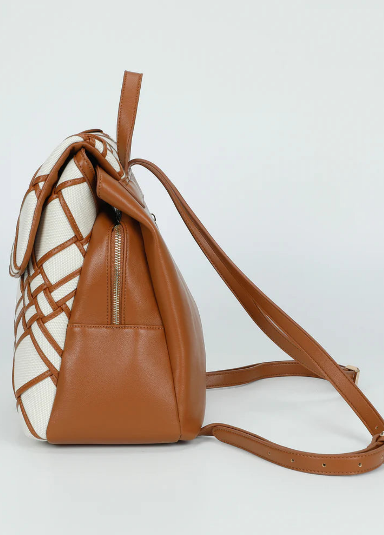 MOCHILA DE LONA COM BORDAS - MIMI MUA
