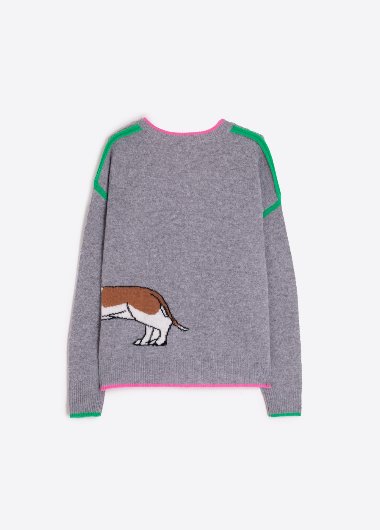 SUÉTER DE LÃ CINZA DACHSHUND - VILAGALLO