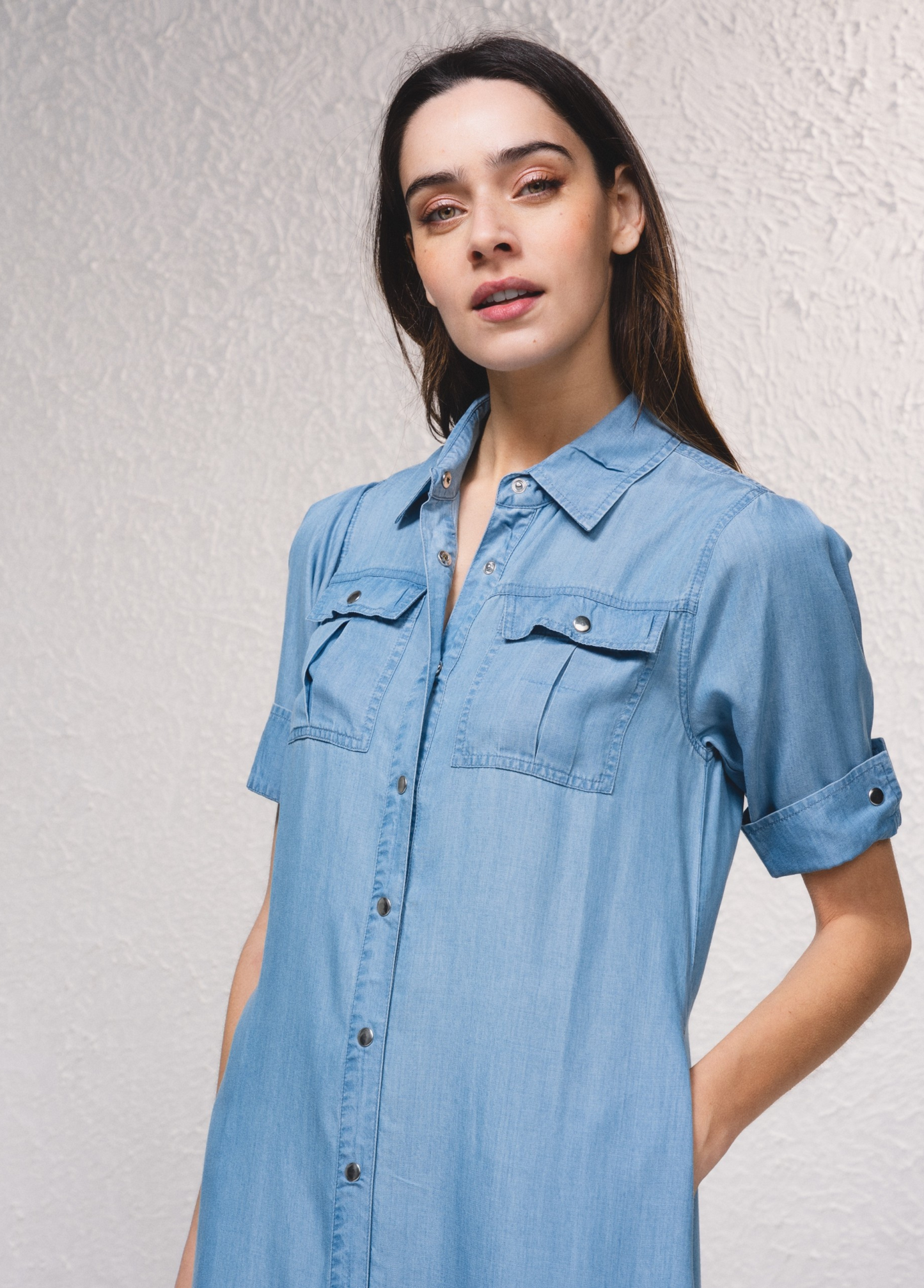 VESTIDO MIDI EM TENCEL - SMF