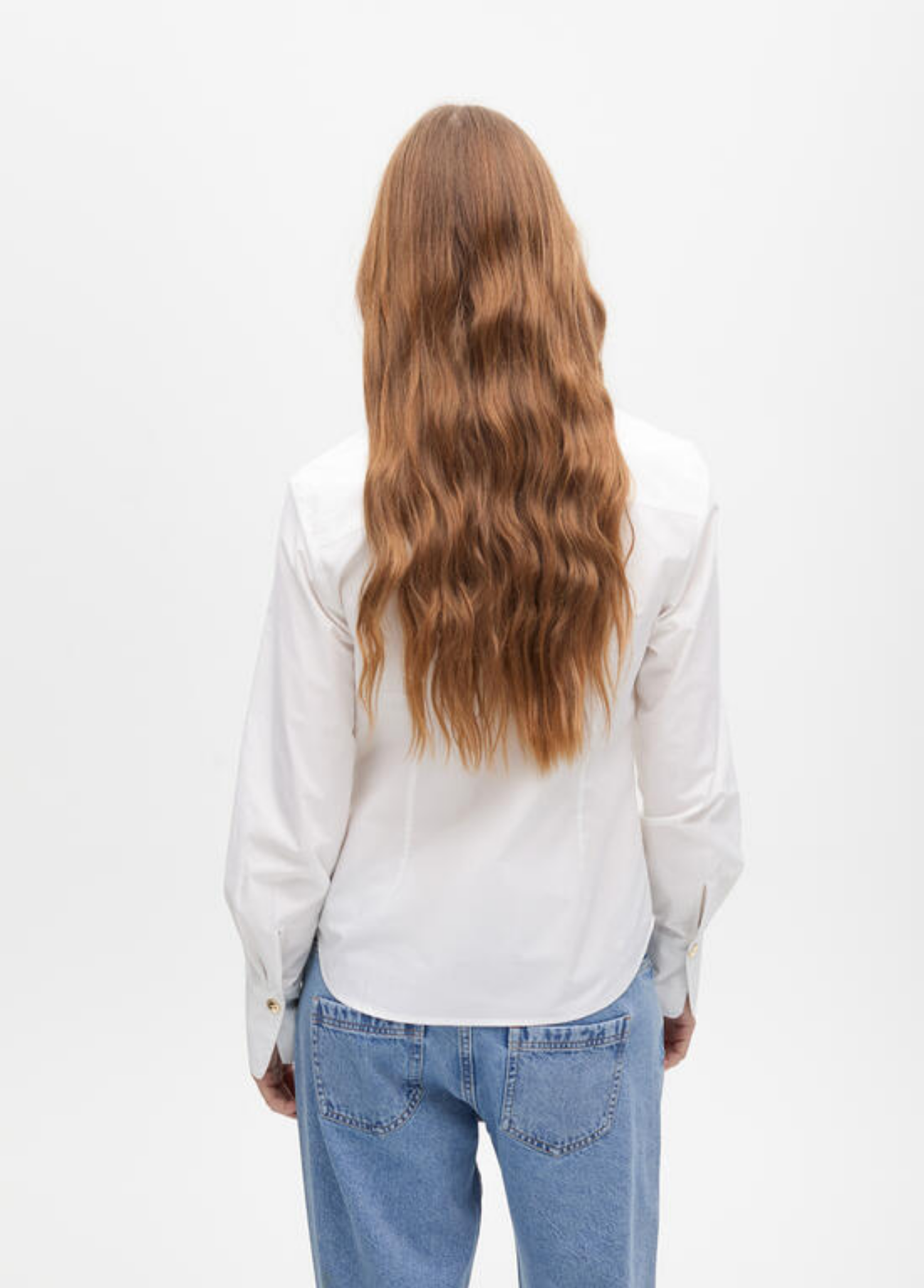CAMISA BRANCA COM LAÇO REMOVÍVEL - LOLA CASADEMUNT