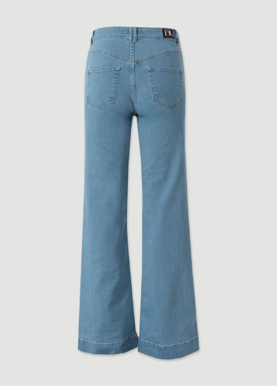 JEANS EM ALGODÃO COM CORTE FLARE - FERRACHE