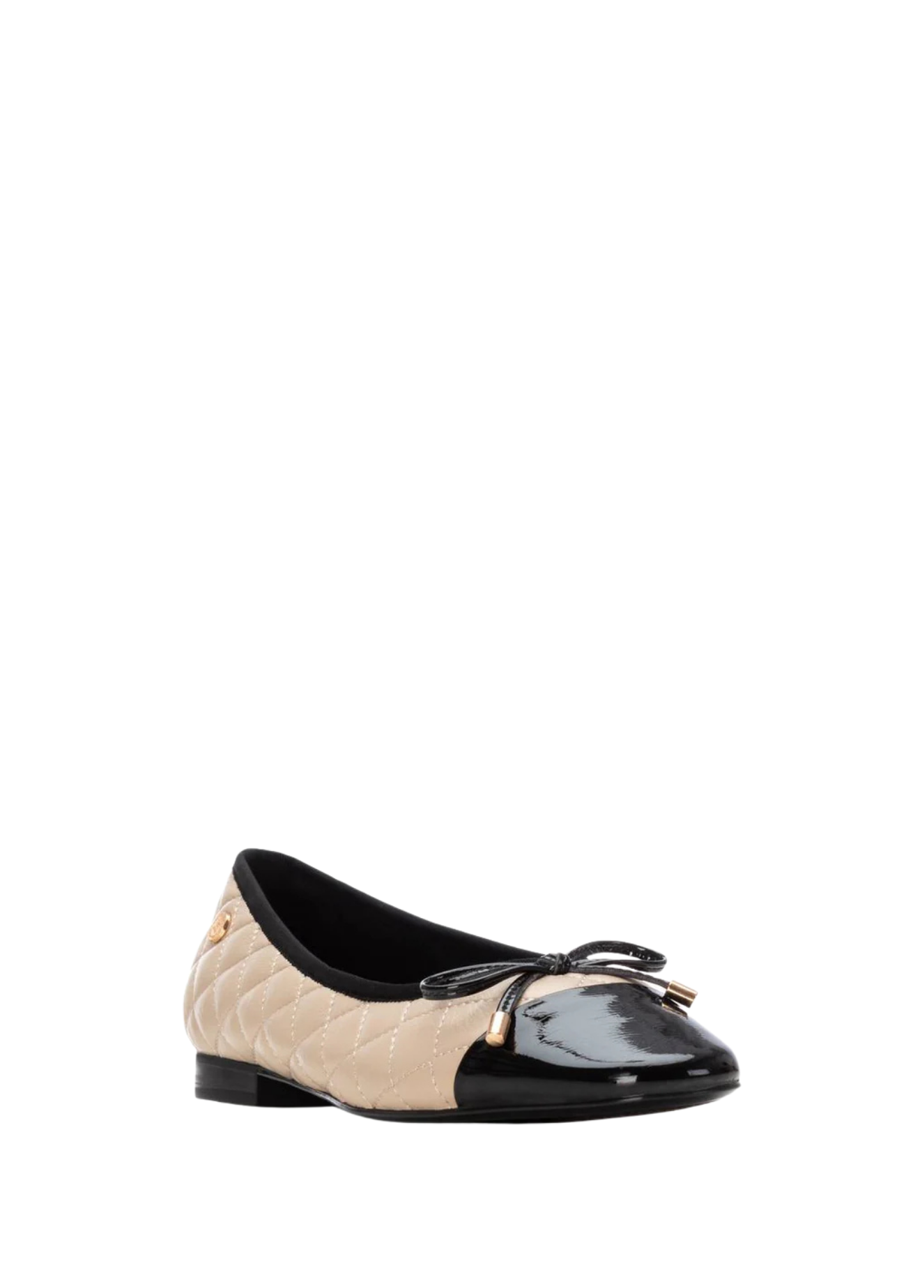 SABRINA BEGE E PRETO COM LAÇO - XTI SHOES